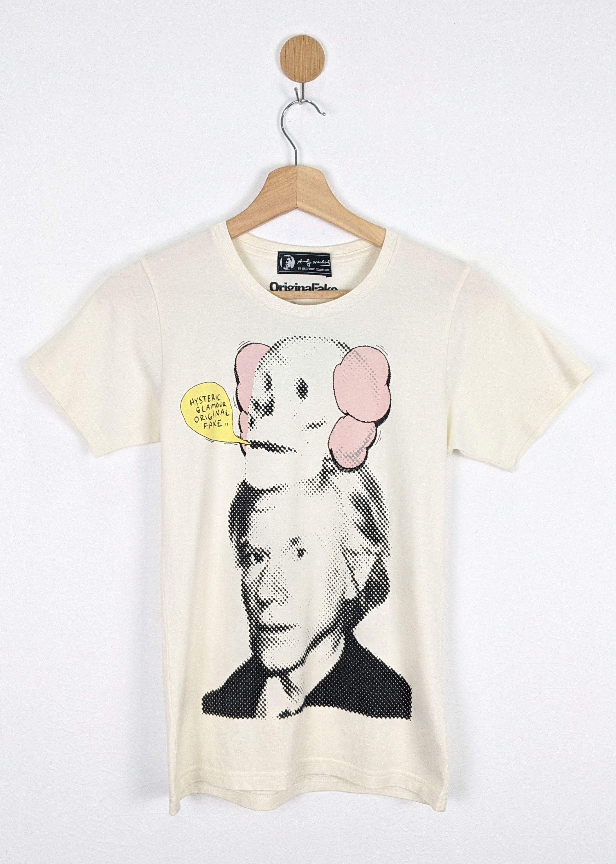 image of Andy Warhol Original Fake Kaws Shirt in White, Men's (Size XS)