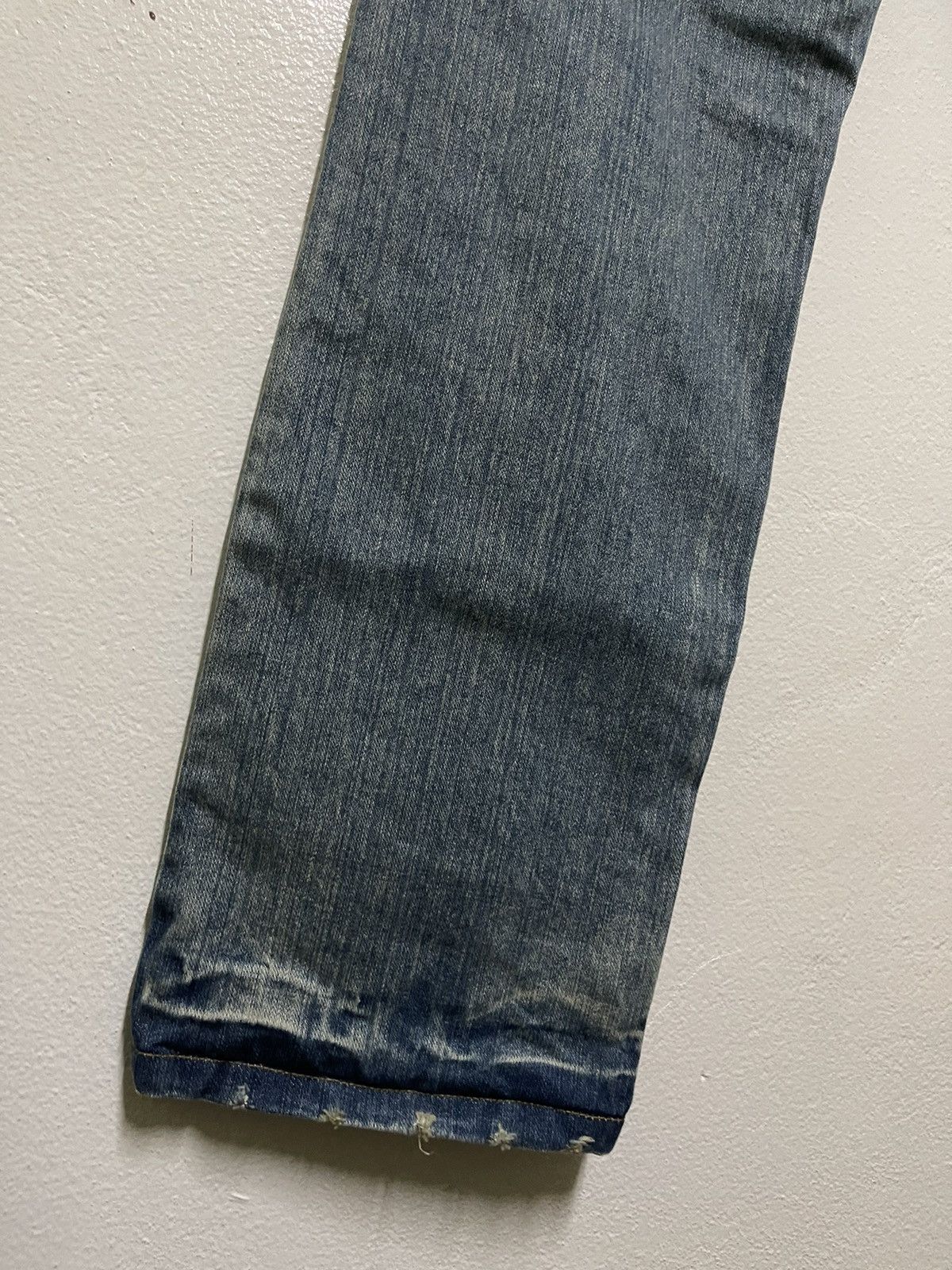 Japanese Brand Ripped Jeans Thrashed Rare Streetwear Size US 33 - 11 Thumbnail