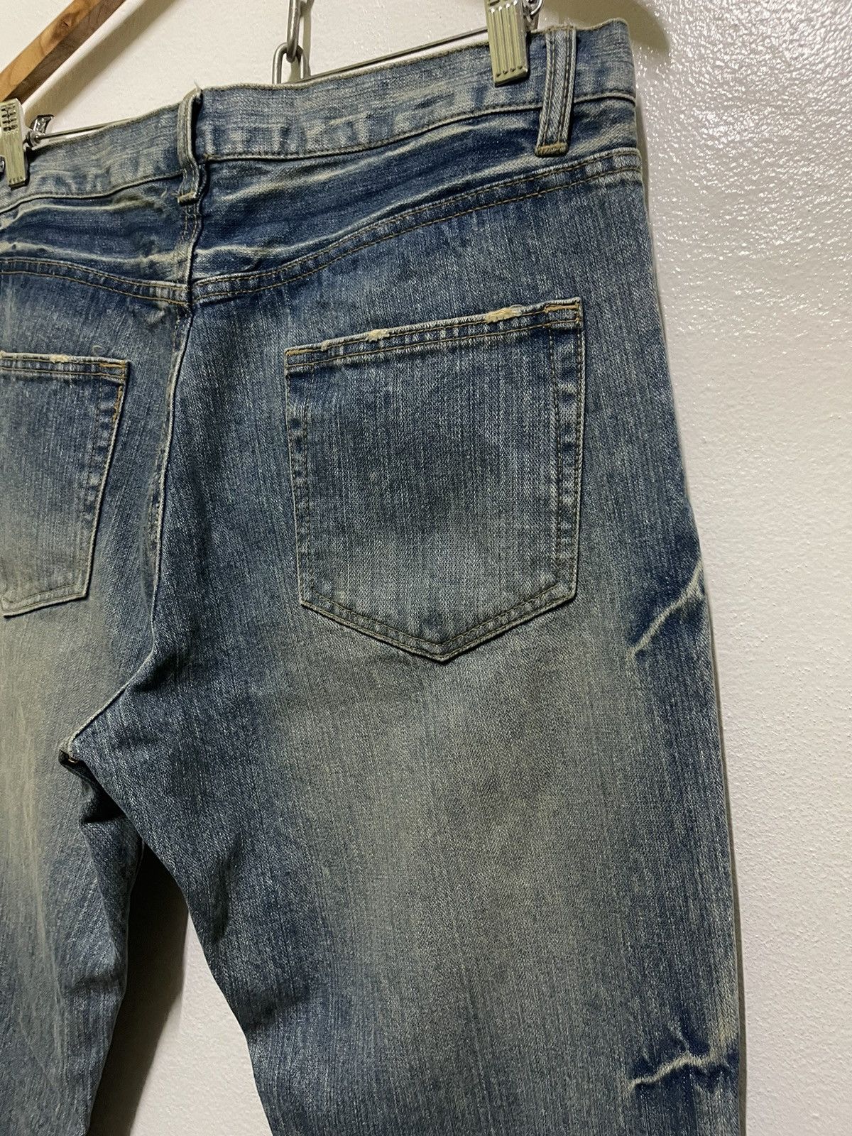 Japanese Brand Ripped Jeans Thrashed Rare Streetwear Size US 33 - 12 Thumbnail