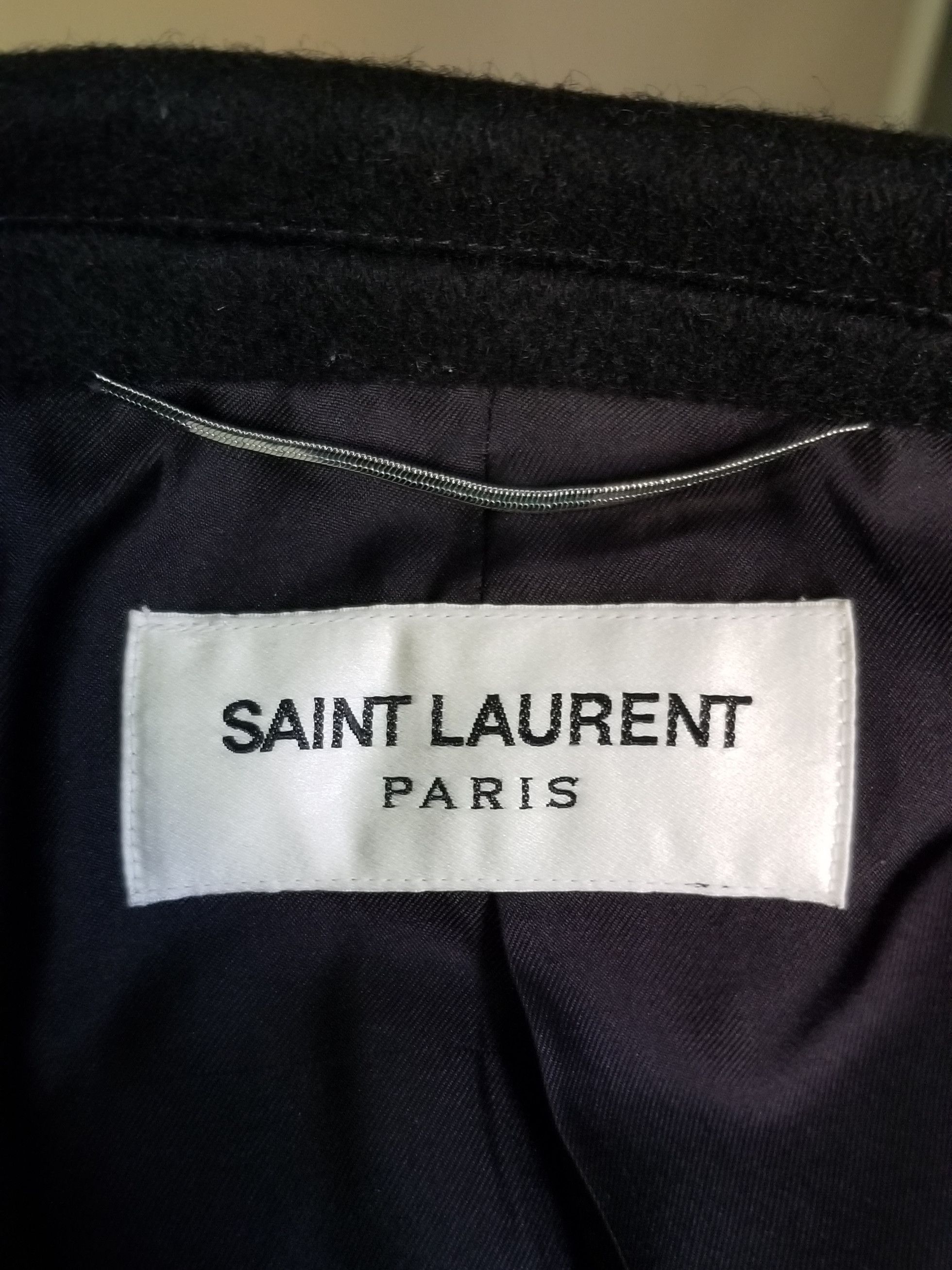 Saint Laurent Paris FW13 Saint Laurent Paris Chesterfield Wool Coat Size US L / EU 52-54 / 3 - 5 Thumbnail