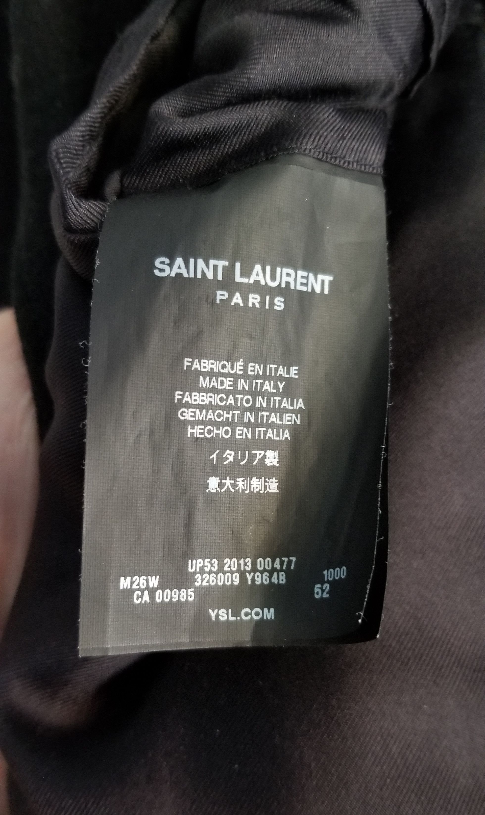 Saint Laurent Paris FW13 Saint Laurent Paris Chesterfield Wool Coat Size US L / EU 52-54 / 3 - 6 Thumbnail