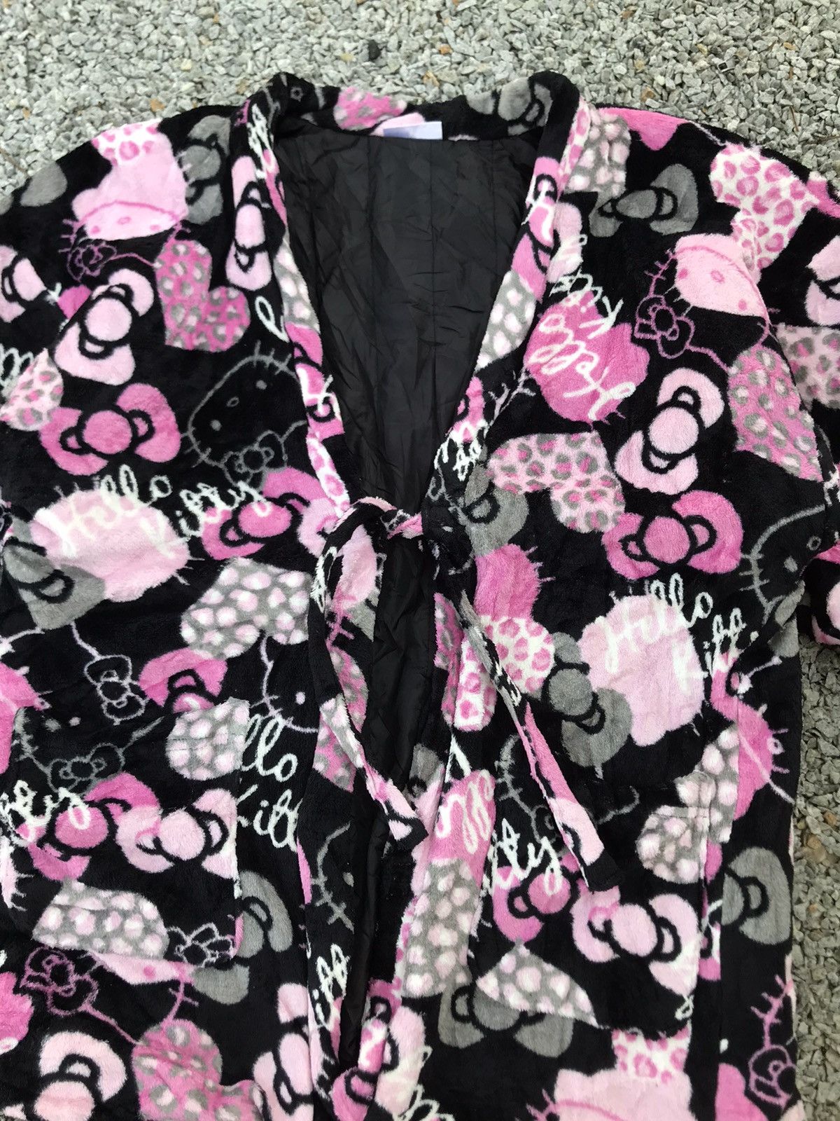 Japanese Brand Vintage Hello Kitty Kimono cardigan fleece Jacket Noragi Size US M / EU 48-50 / 2 - 3 Thumbnail