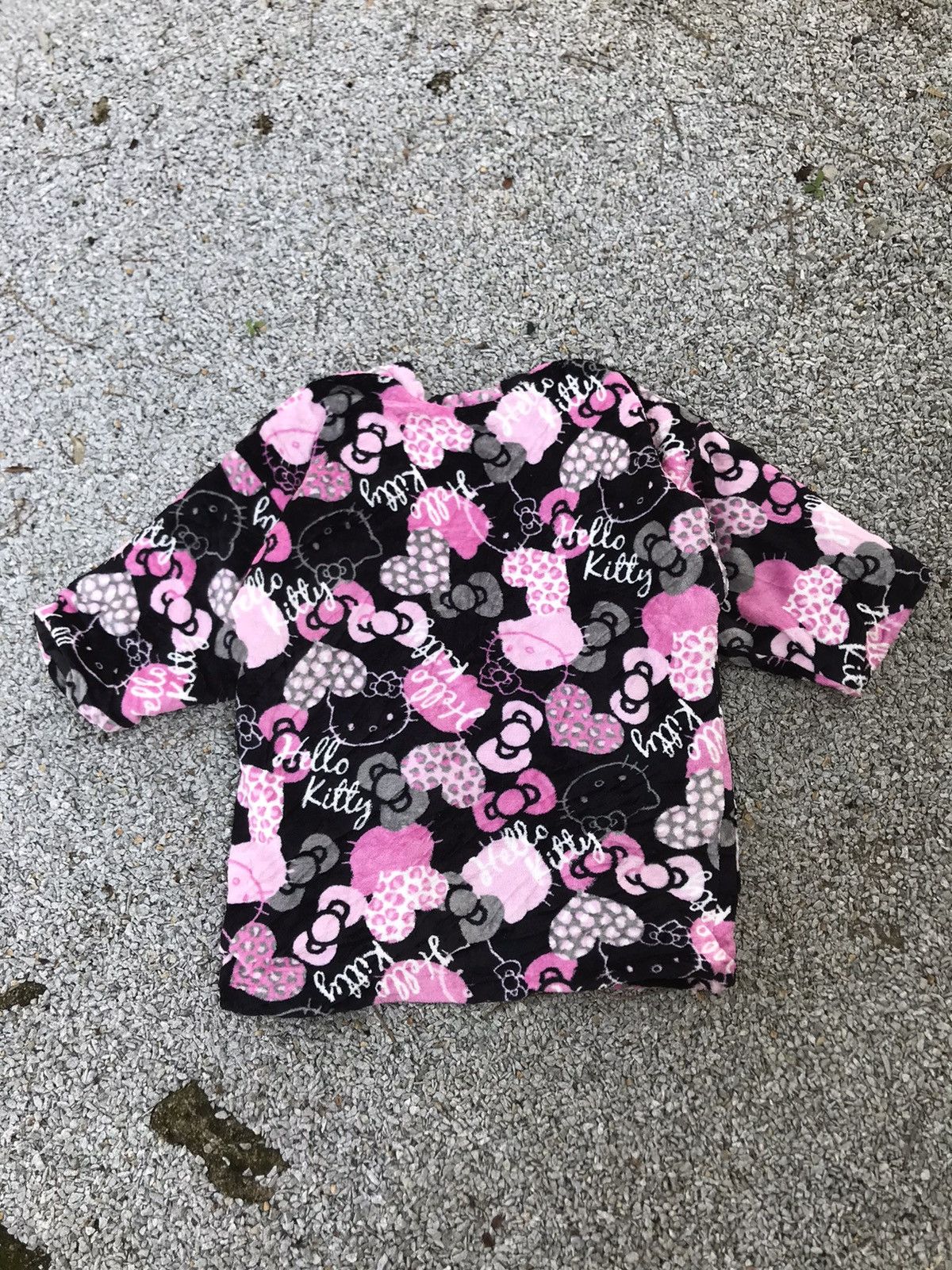 Japanese Brand Vintage Hello Kitty Kimono cardigan fleece Jacket Noragi Size US M / EU 48-50 / 2 - 2 Thumbnail
