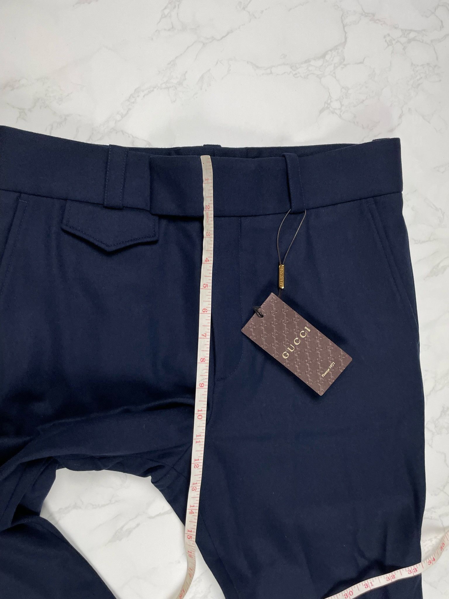 Gucci 🔥70% OFF🔥 Gucci Dark Navy Wool Casual Pants Size US 30 / EU 46 - 3 Thumbnail