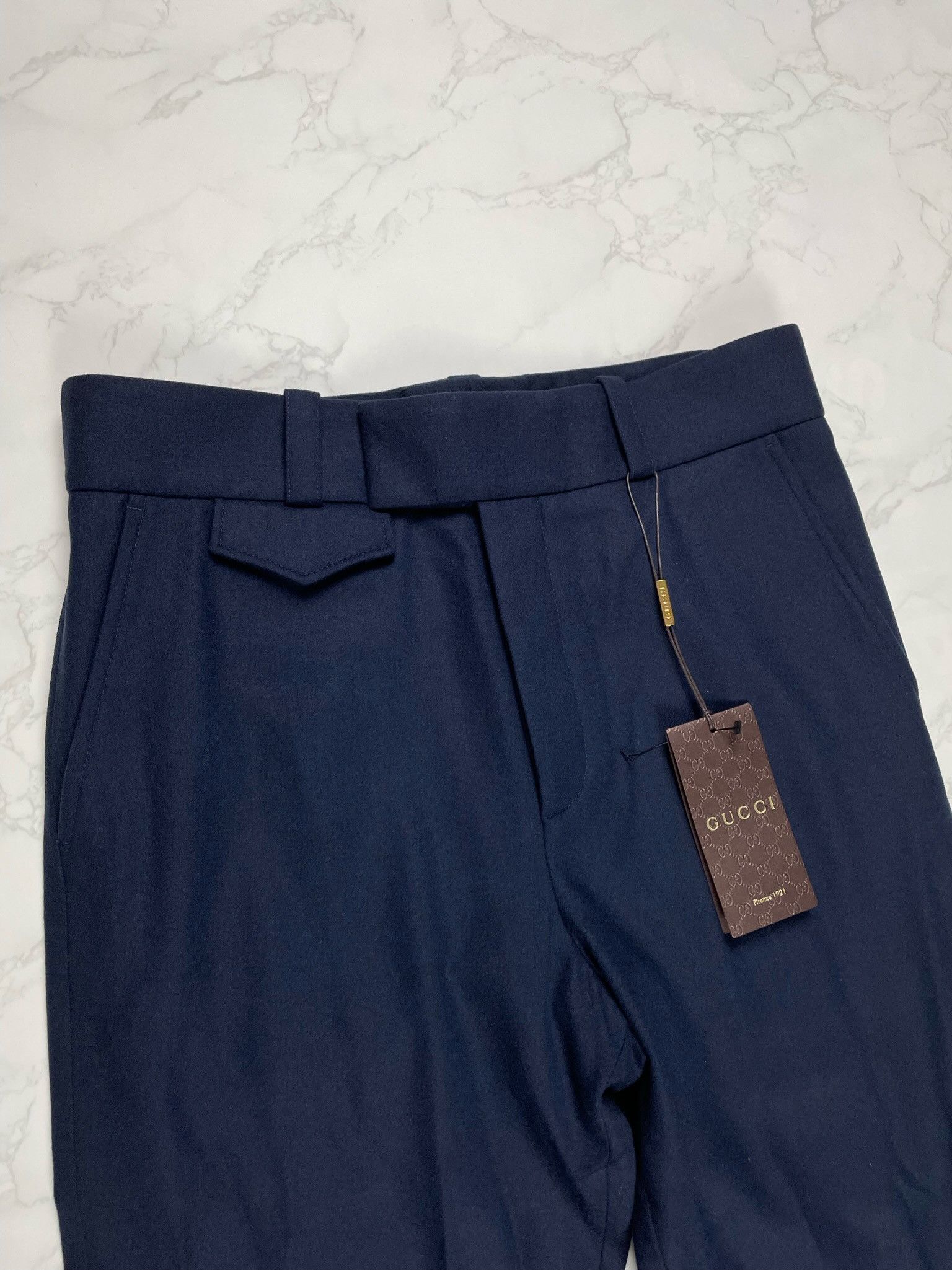 Gucci 🔥70% OFF🔥 Gucci Dark Navy Wool Casual Pants Size US 30 / EU 46 - 8 Thumbnail
