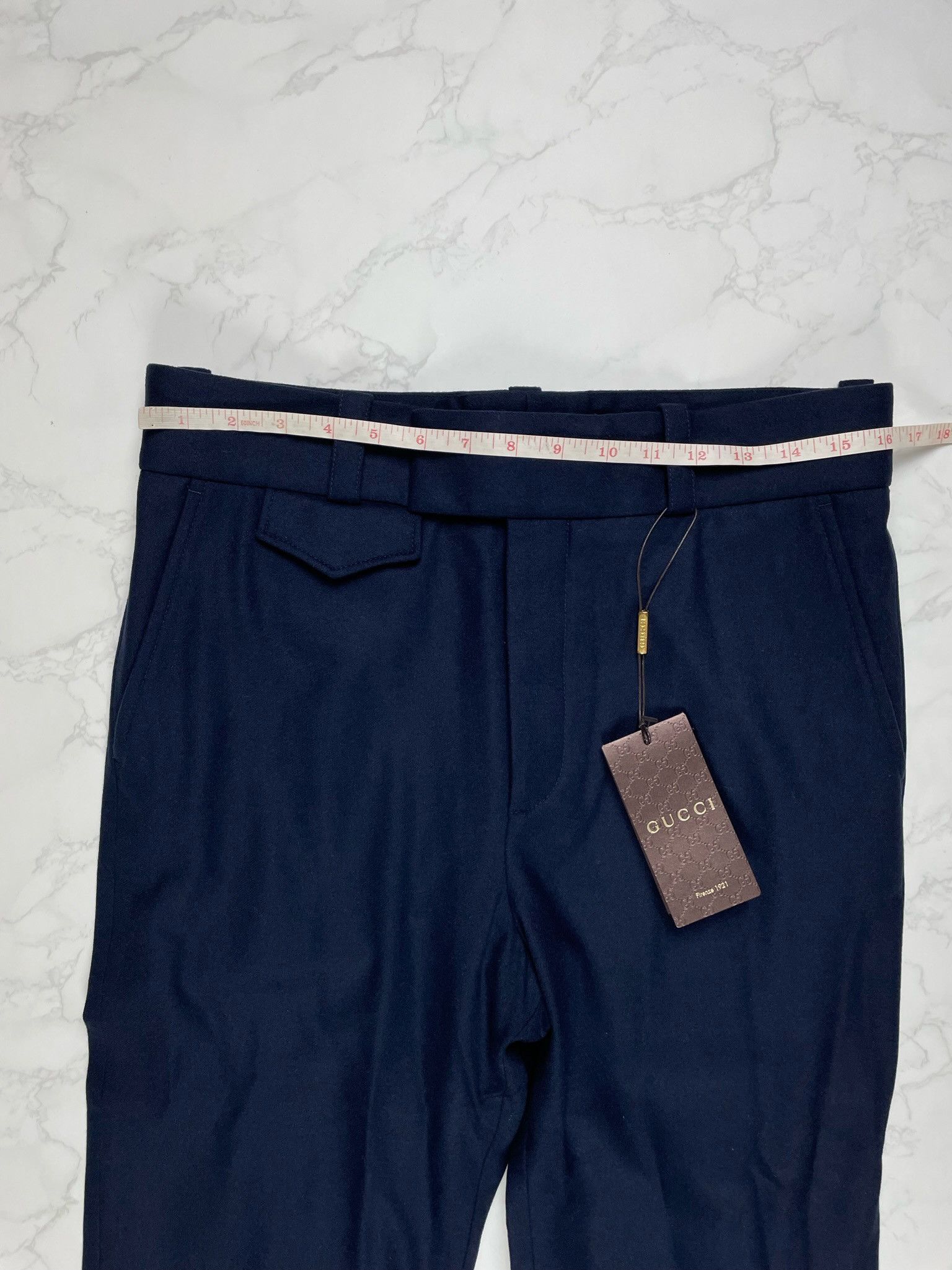 Gucci 🔥70% OFF🔥 Gucci Dark Navy Wool Casual Pants Size US 30 / EU 46 - 2 Thumbnail