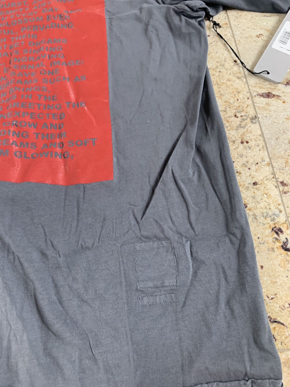 Rick Owens Drkshdw FW19 Flint Jumbo Tee Size US S / EU 44-46 / 1 - 11 Thumbnail