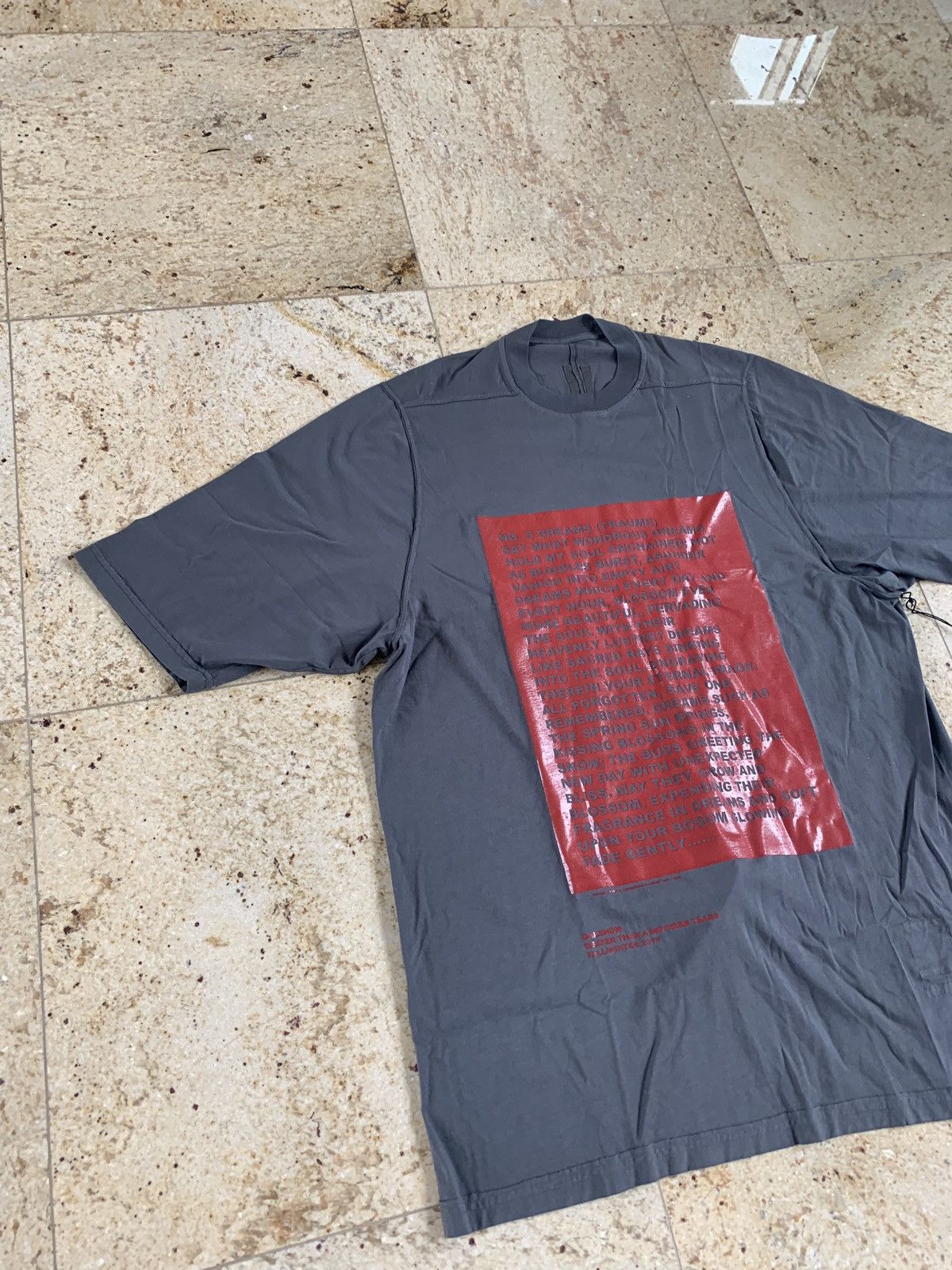Rick Owens Drkshdw FW19 Flint Jumbo Tee Size US S / EU 44-46 / 1 - 10 Thumbnail
