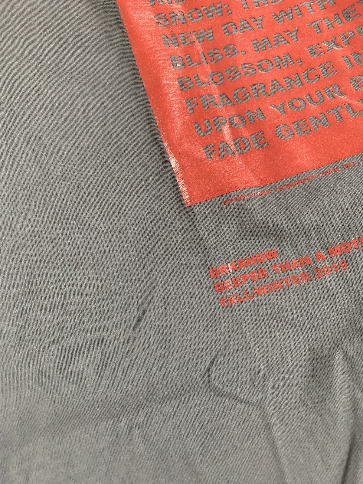 Rick Owens Drkshdw FW19 Flint Jumbo Tee Size US S / EU 44-46 / 1 - 6 Thumbnail