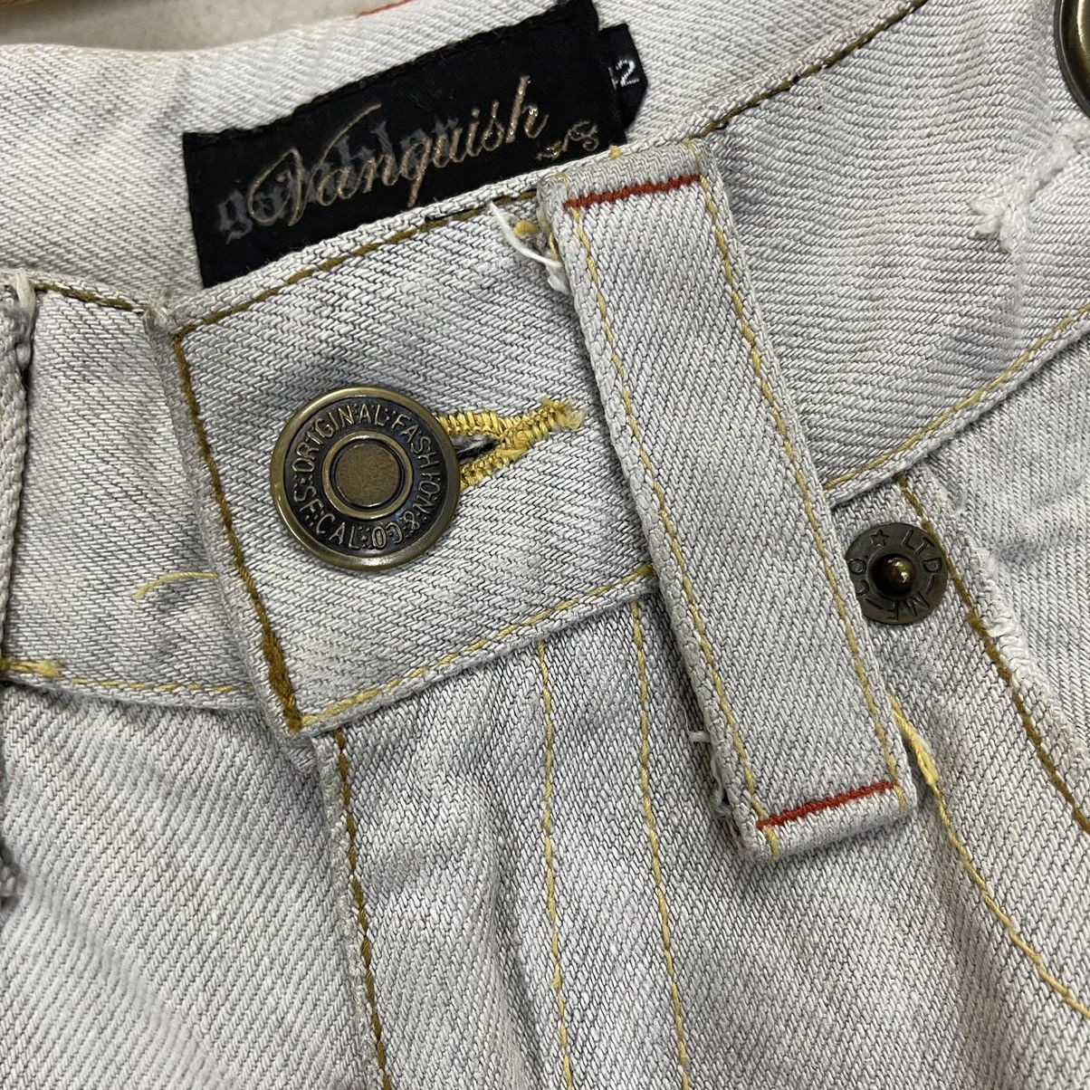 Japanese Brand × Vanquish Vanquish Bootcut Distressed Denim Pants 28x29 Size US 28 / EU 44 - 5 Thumbnail