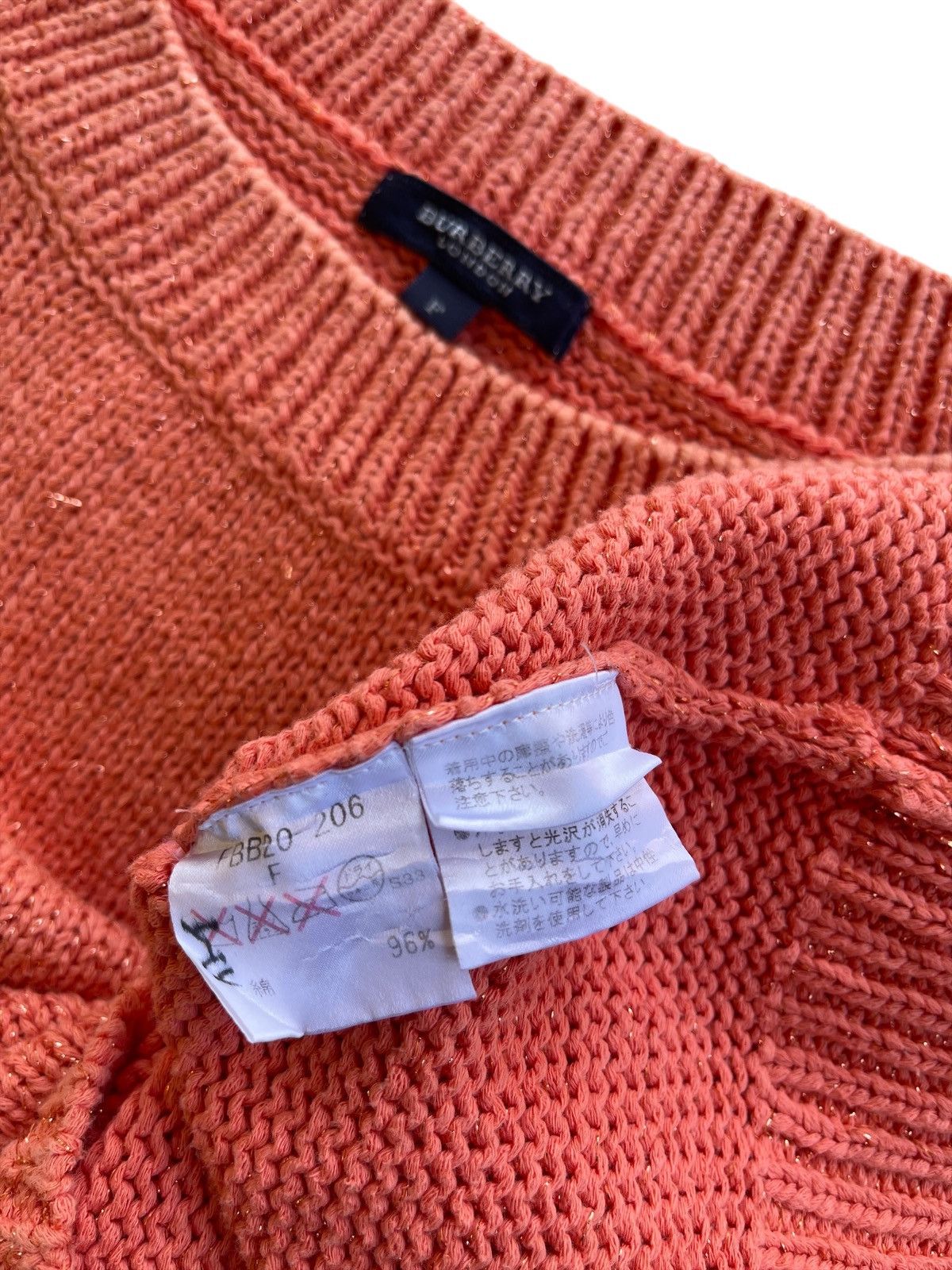 Burberry Burberry Women Cable Knitted Cropped Tops Size S / US 4 / IT 40 - 6 Thumbnail