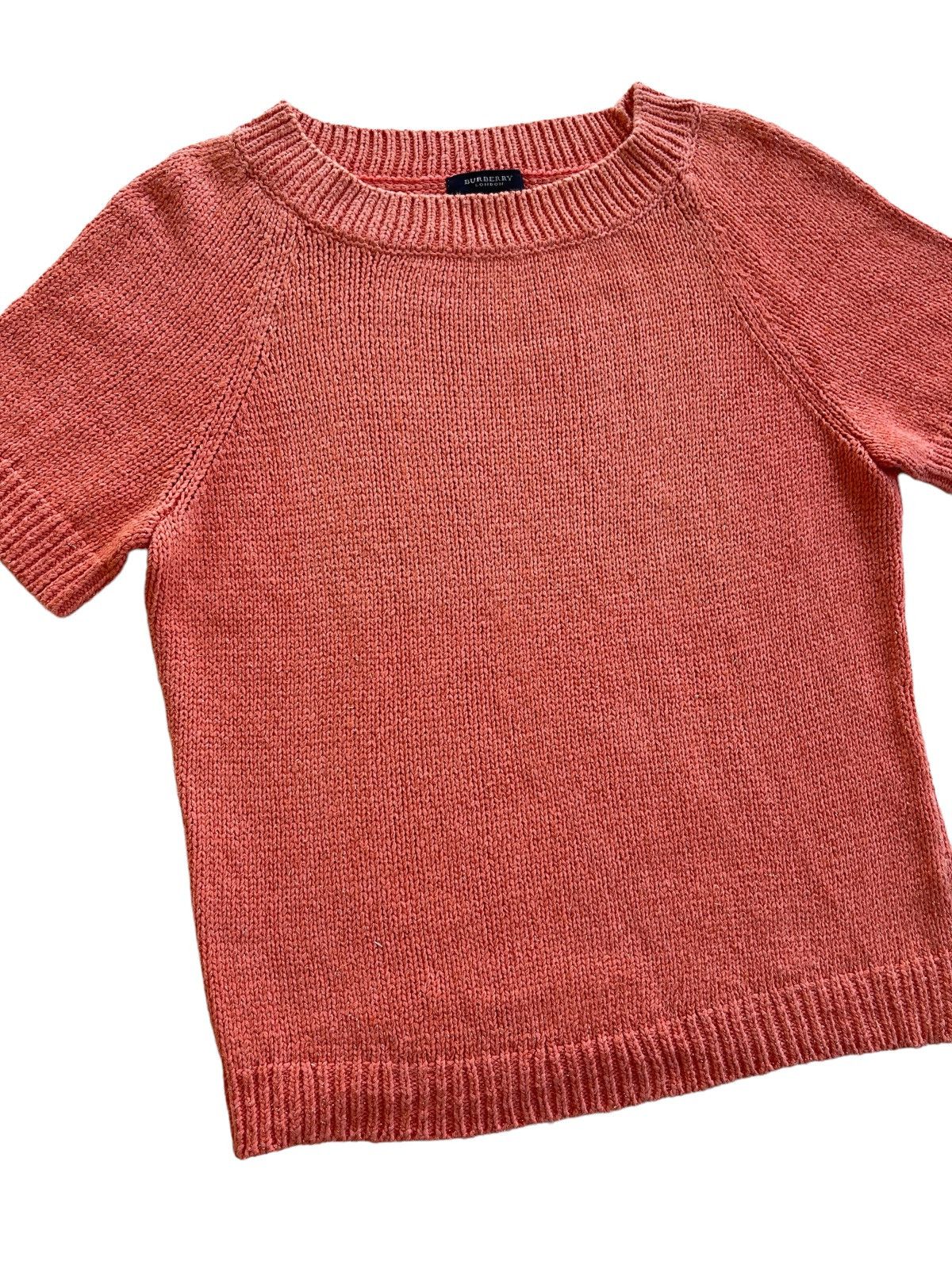 image of Burberry Women Cable Knitted Cropped Tops (Size Small)