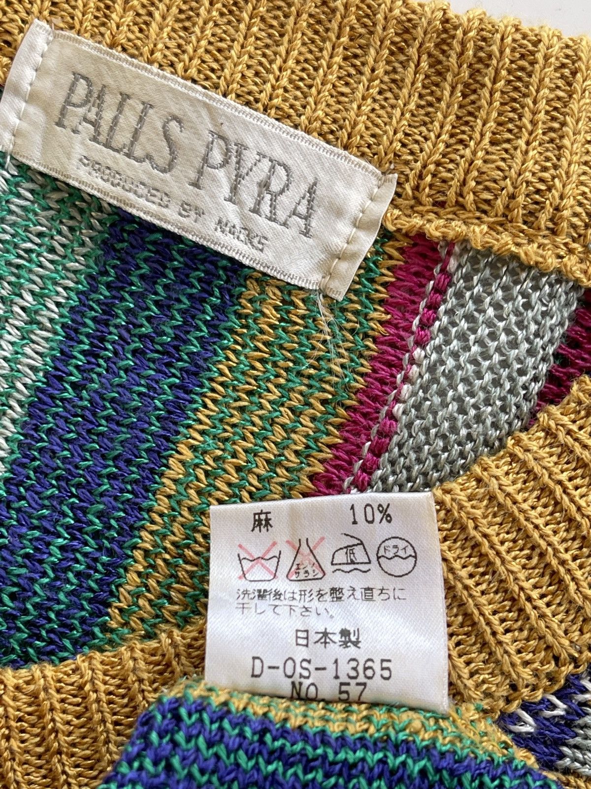 Vintage Vintage Palls Pyra Knitted Coogi Style Cardigan Size M / US 6-8 / IT 42-44 - 5 Thumbnail