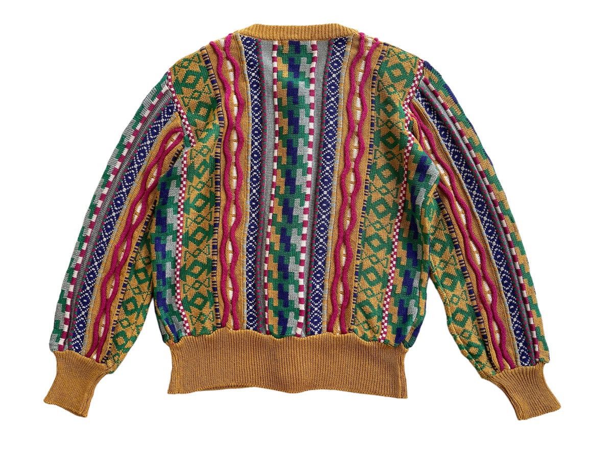 Vintage Vintage Palls Pyra Knitted Coogi Style Cardigan Size M / US 6-8 / IT 42-44 - 3 Thumbnail