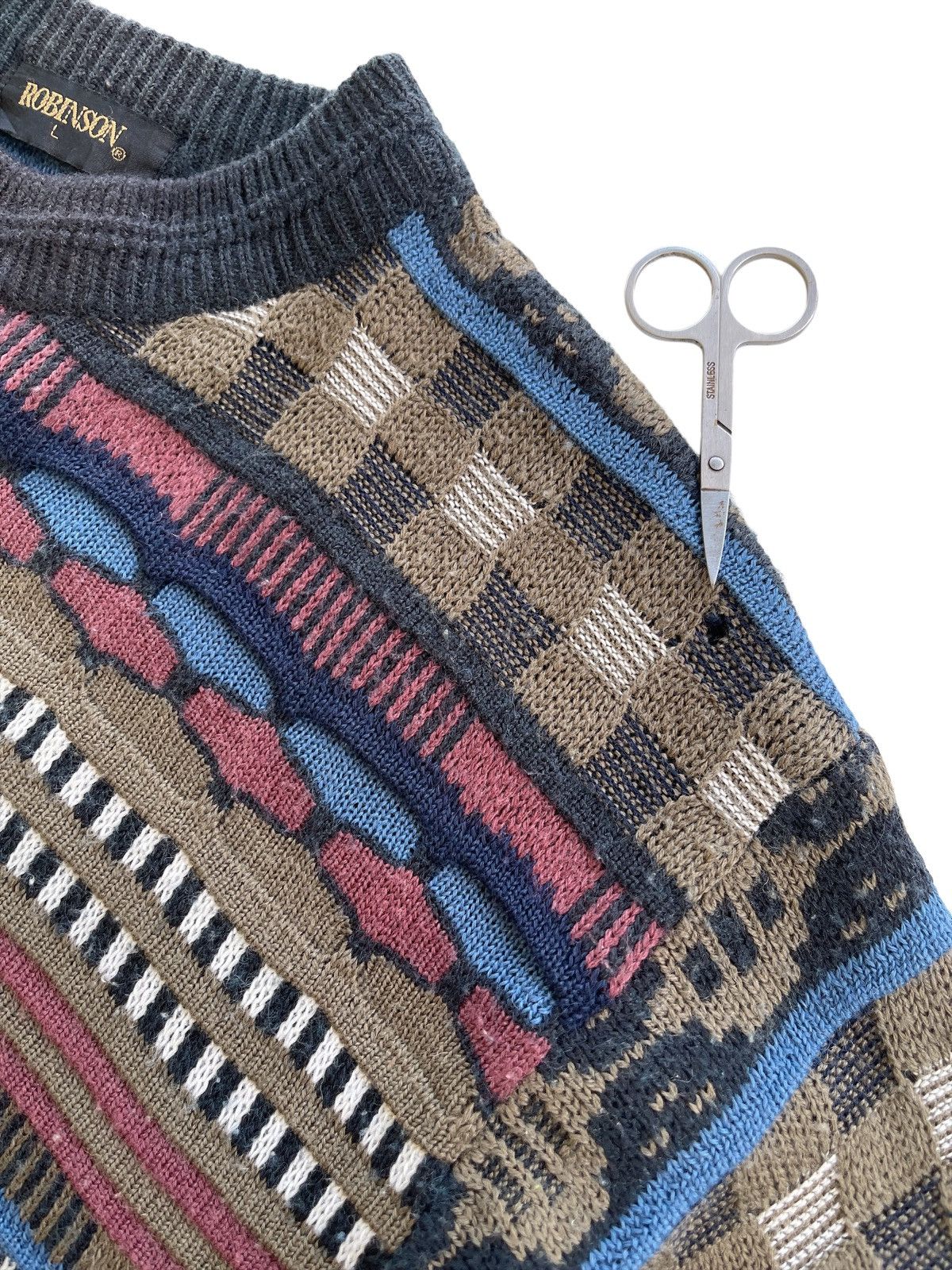 Aran Isles Knitwear Vintage 90s Robinson Cable Knitted Sweater Size US L / EU 52-54 / 3 - 6 Thumbnail