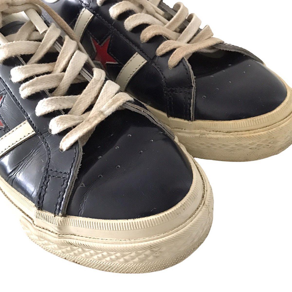 Converse × Vintage Authentic Vintage 80s Converse Stars & Bars Leather Shoe USA Size US 6 / EU 39 - 4 Thumbnail