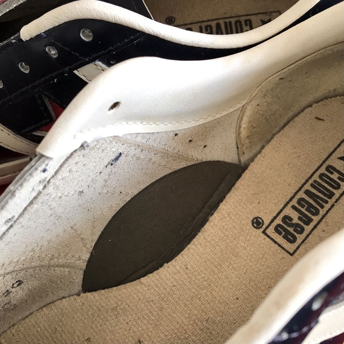 Converse × Vintage Authentic Vintage 80s Converse Stars & Bars Leather Shoe USA Size US 6 / EU 39 - 14 Thumbnail
