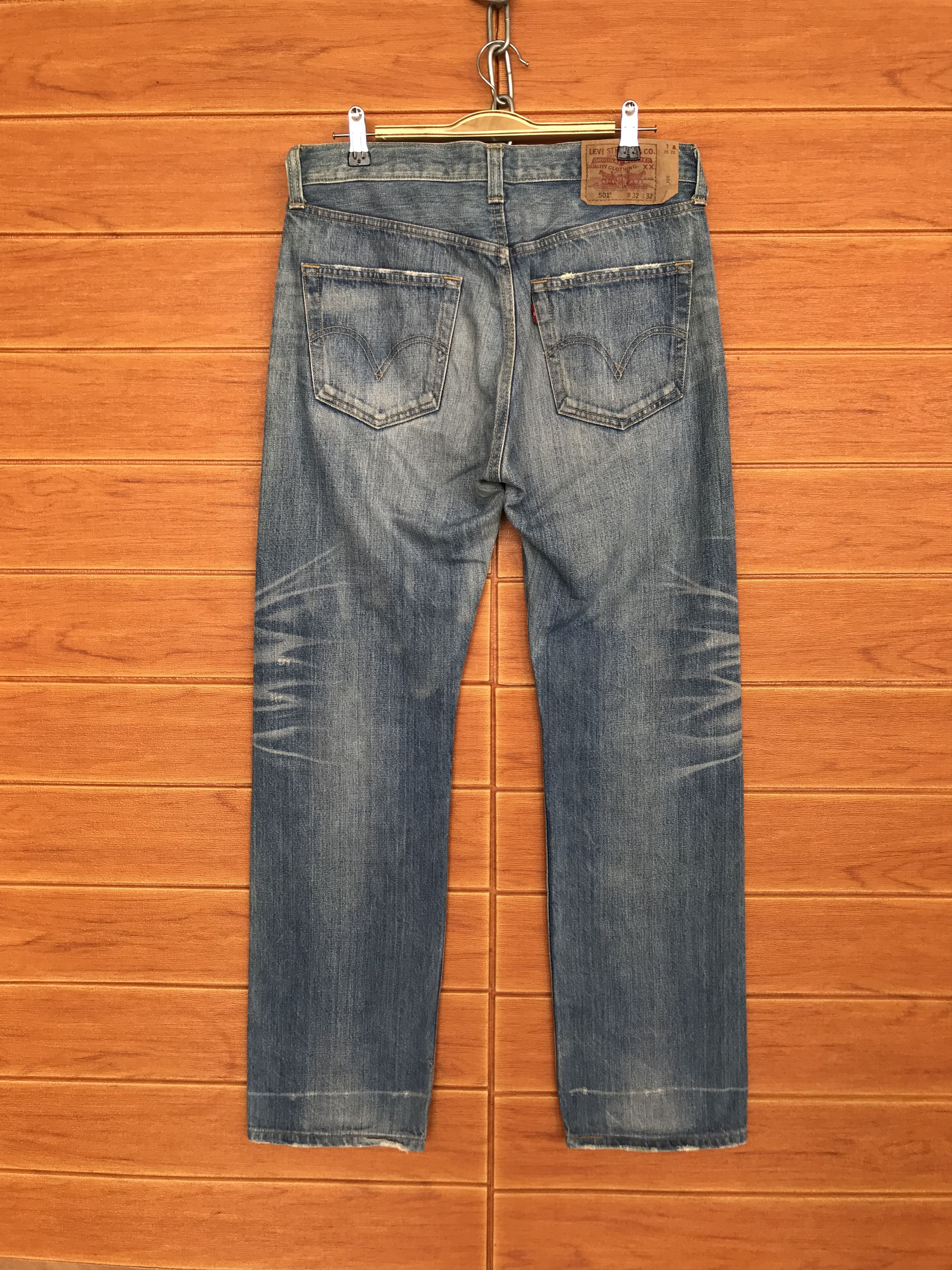 Levi's Vintage Clothing Vintage Levis 501 Clawmark Distressed Denim Jeans Size US 32 / EU 48 - 1 Thumbnail