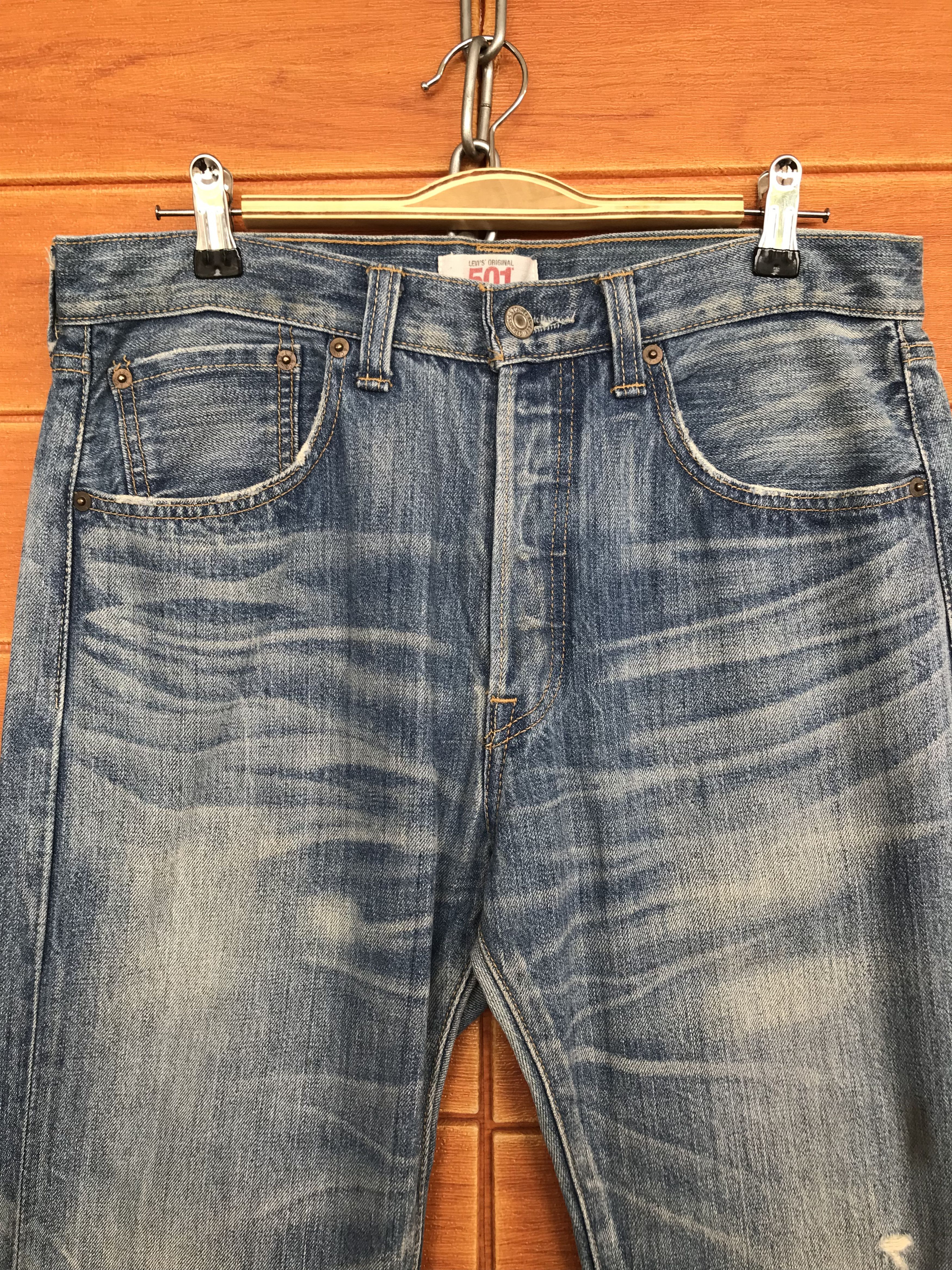 Levi's Vintage Clothing Vintage Levis 501 Clawmark Distressed Denim Jeans Size US 32 / EU 48 - 3 Thumbnail