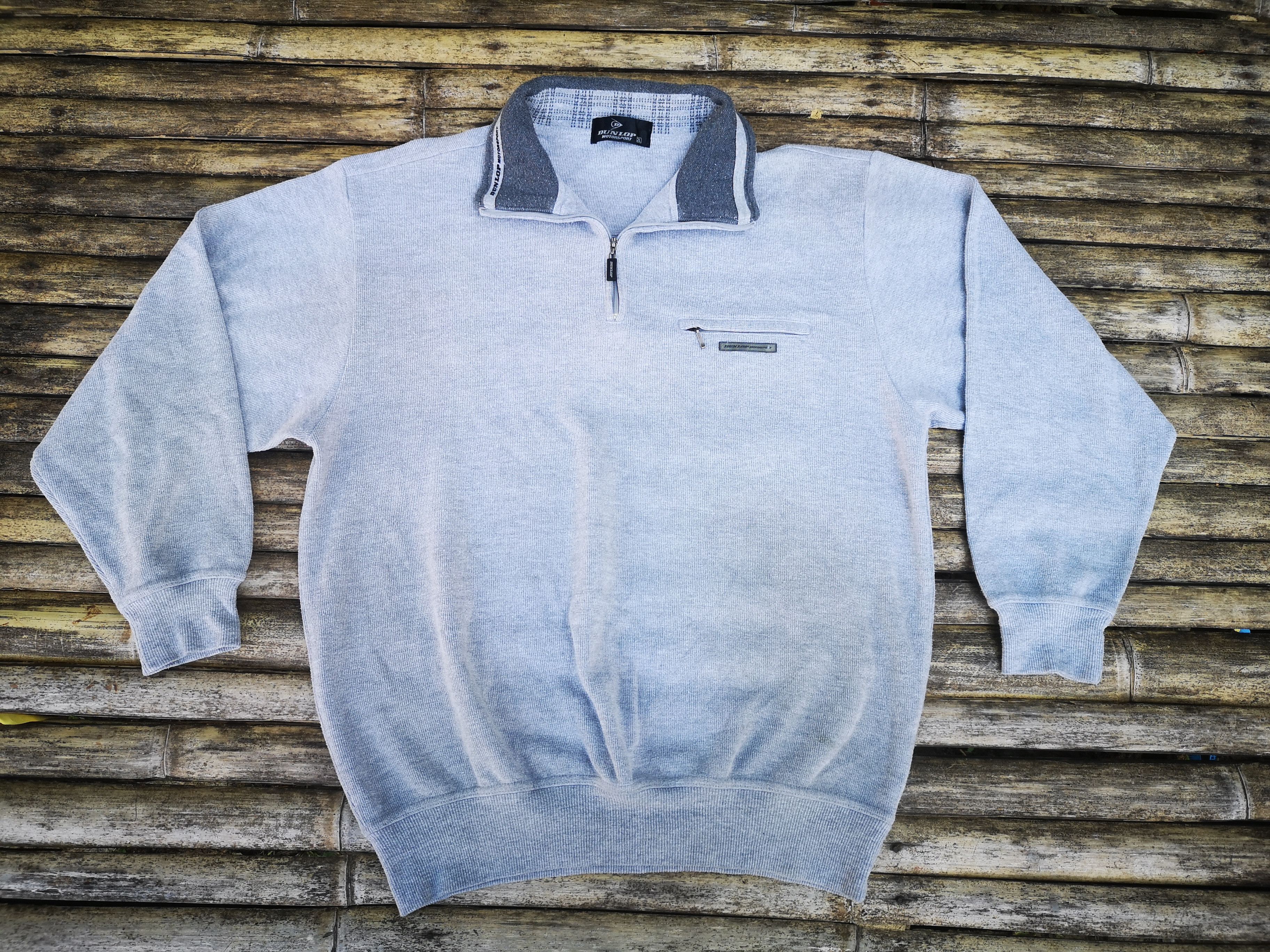 Dunlop × Japanese Brand × Vintage Dunlop Sweatshirt Half zipper Size US L / EU 52-54 / 3 - 3 Thumbnail