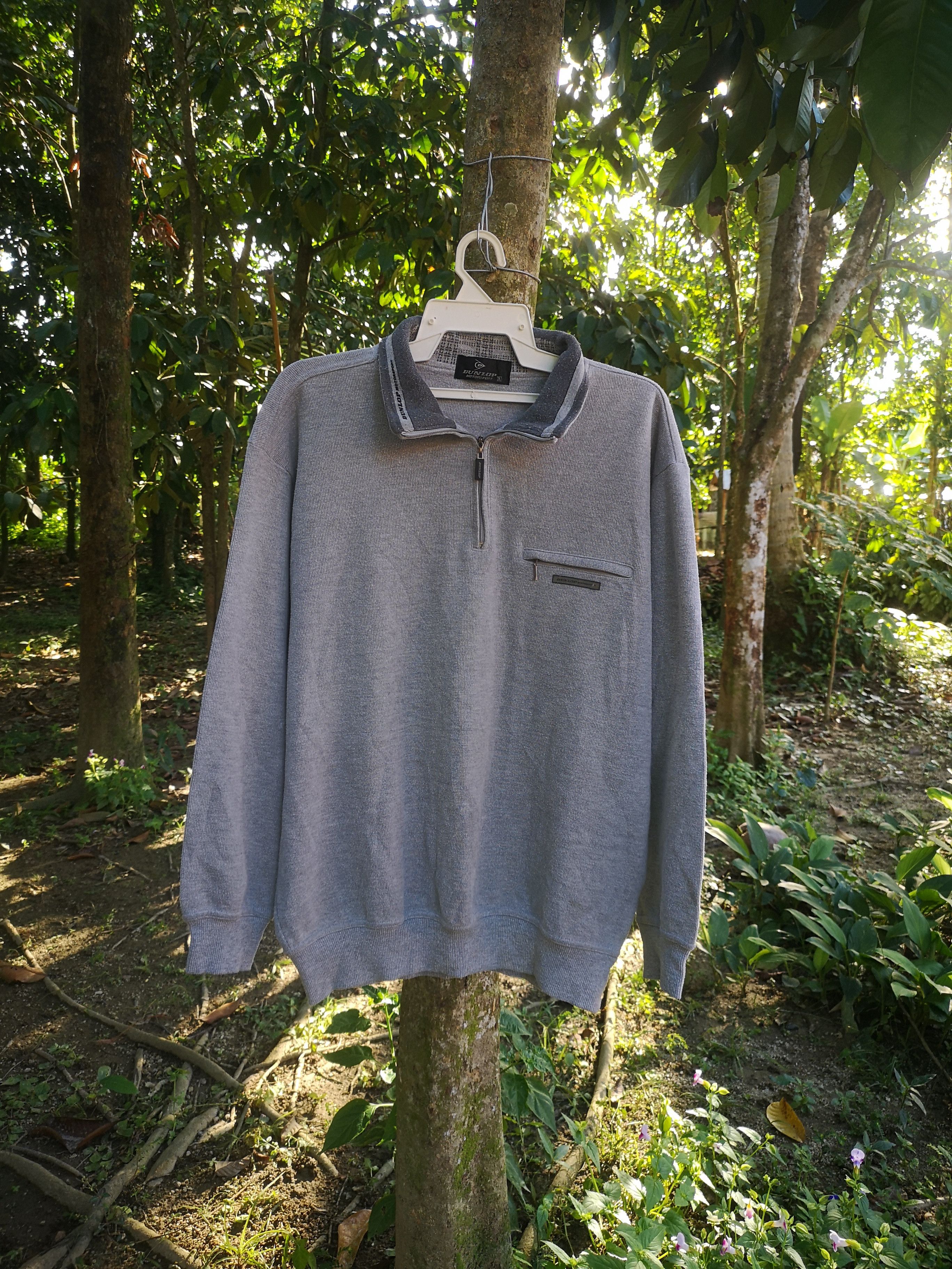 Dunlop × Japanese Brand × Vintage Dunlop Sweatshirt Half zipper Size US L / EU 52-54 / 3 - 1 Thumbnail