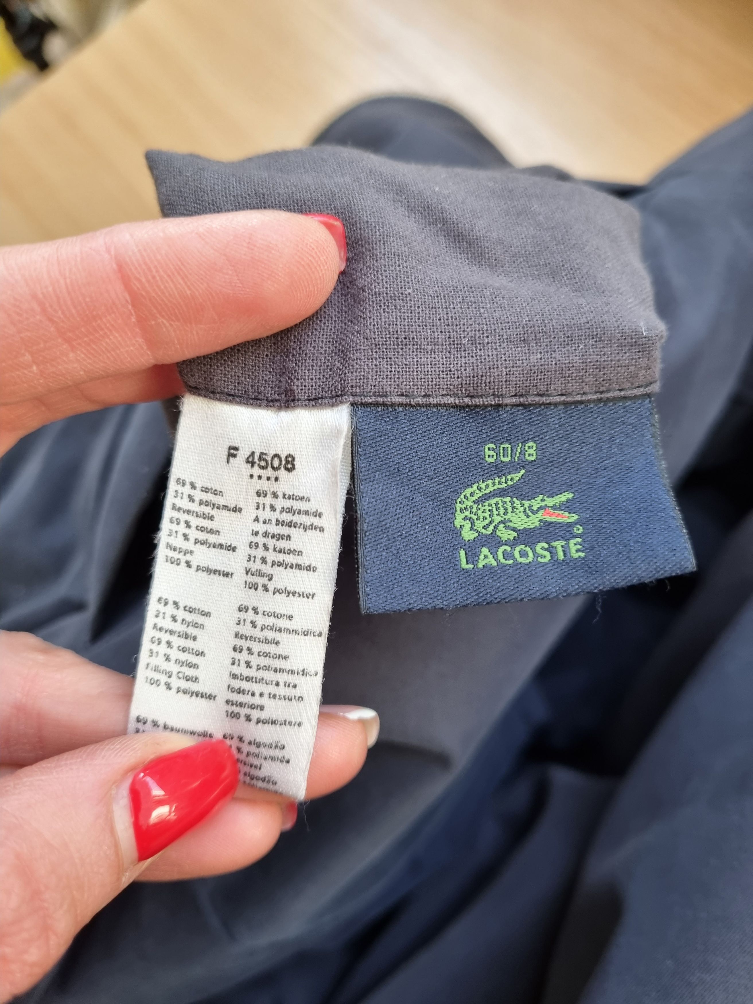 Lacoste × Vintage 90s Faded 2 Sided Vintage Lacoste Bomber Jacket Size US XL / EU 56 / 4 - 16 Thumbnail