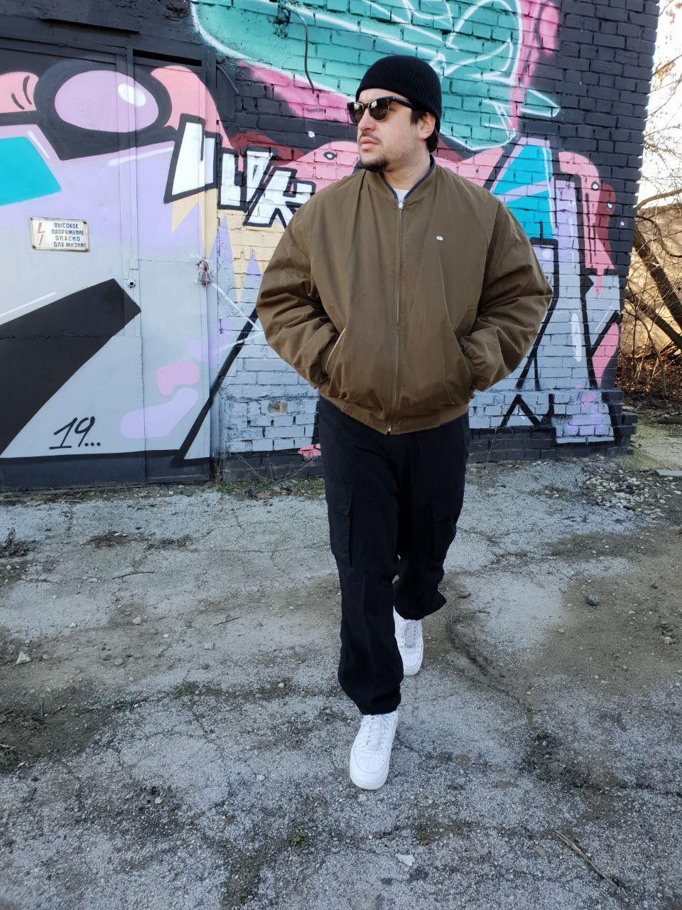 Lacoste × Vintage 90s Faded 2 Sided Vintage Lacoste Bomber Jacket Size US XL / EU 56 / 4 - 13 Thumbnail
