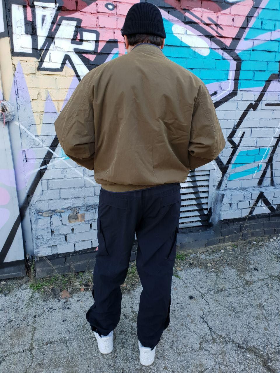 Lacoste × Vintage 90s Faded 2 Sided Vintage Lacoste Bomber Jacket Size US XL / EU 56 / 4 - 12 Thumbnail