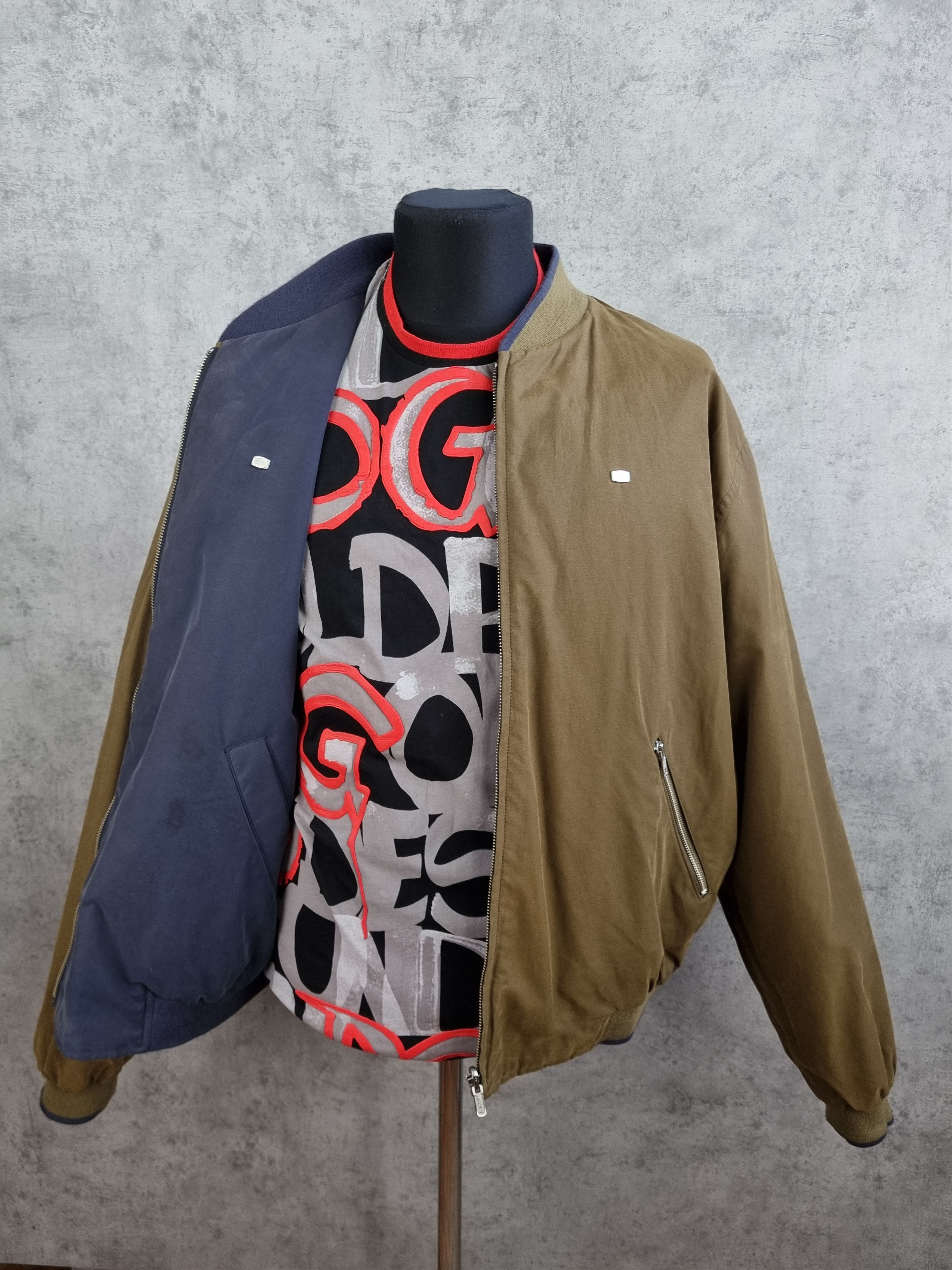 Lacoste × Vintage 90s Faded 2 Sided Vintage Lacoste Bomber Jacket Size US XL / EU 56 / 4 - 3 Thumbnail