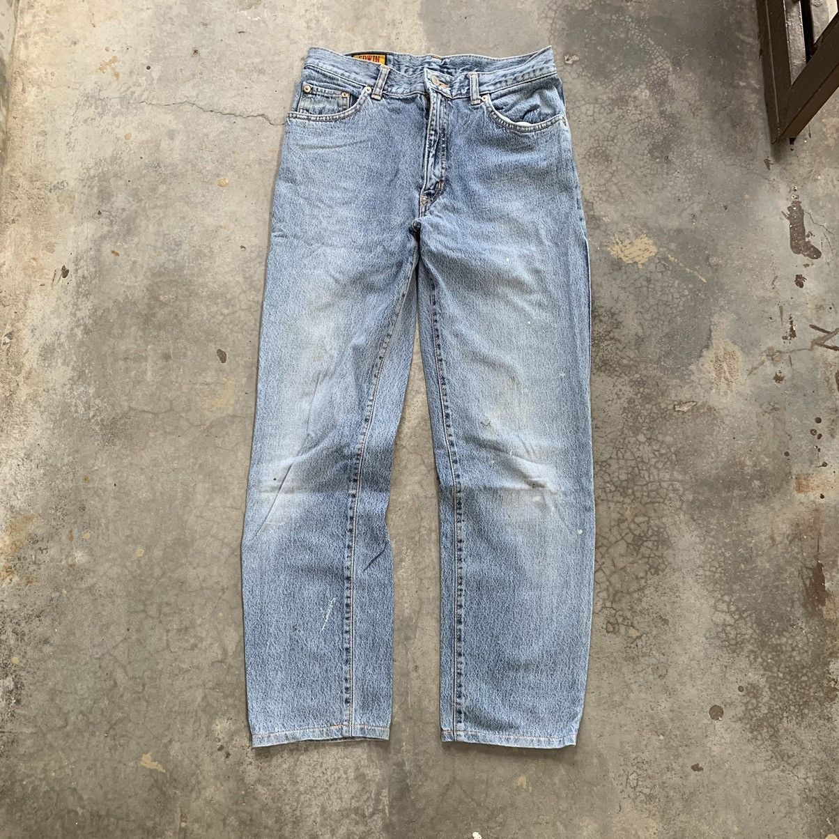 Vintage 90s Edwind Acid Wash Jeans Denim Painter Pant - benaras.co