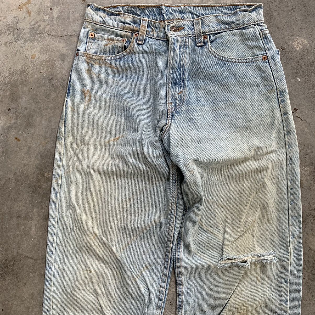 Levi's Vintage 90s THRASHED Distressed Levis Jeans denim Pant Size US 30 / EU 46 - 3 Thumbnail
