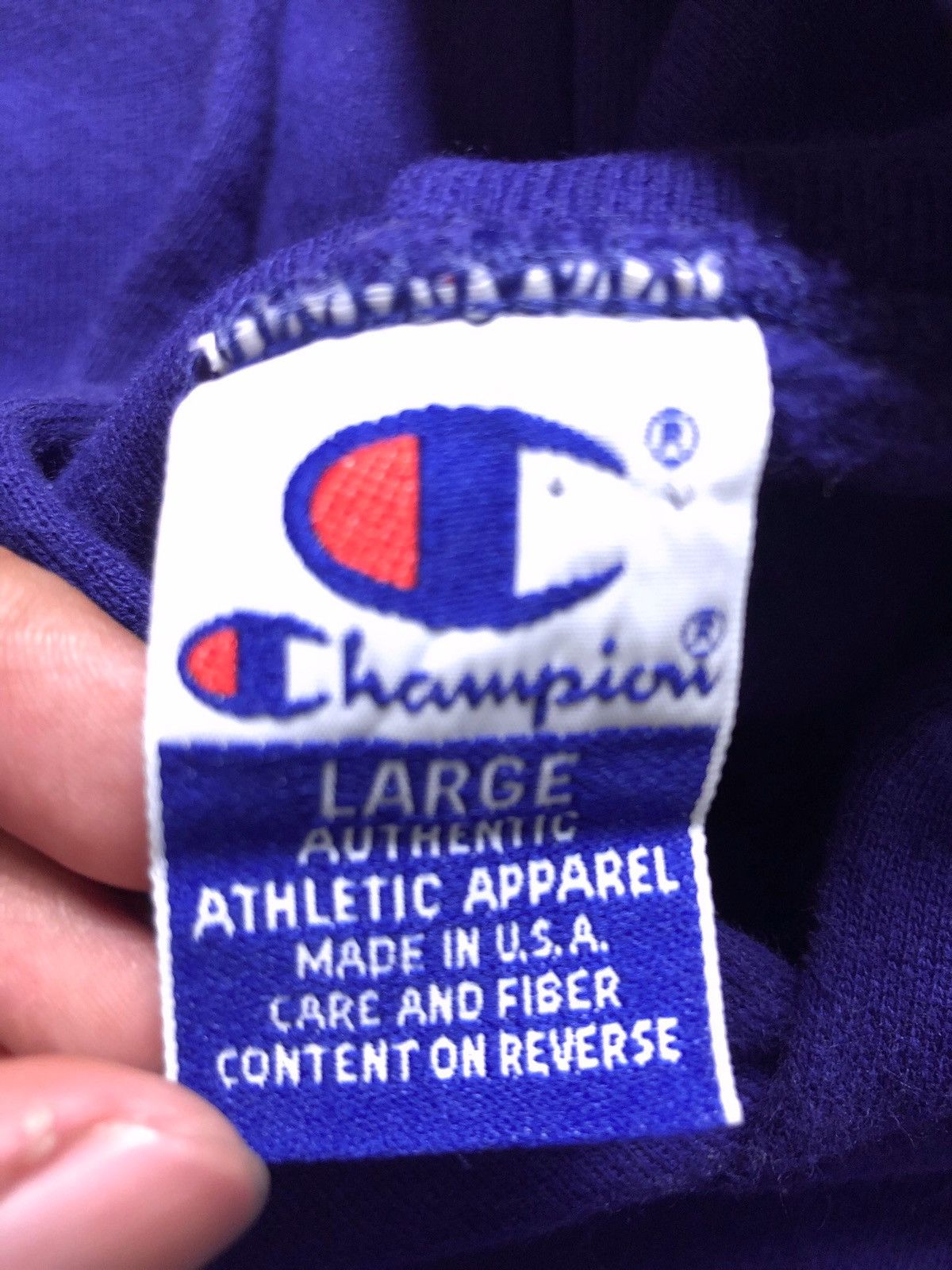 Champion Vintage 90s Champion Sweatshirt Hoodie Size US L / EU 52-54 / 3 - 5 Thumbnail