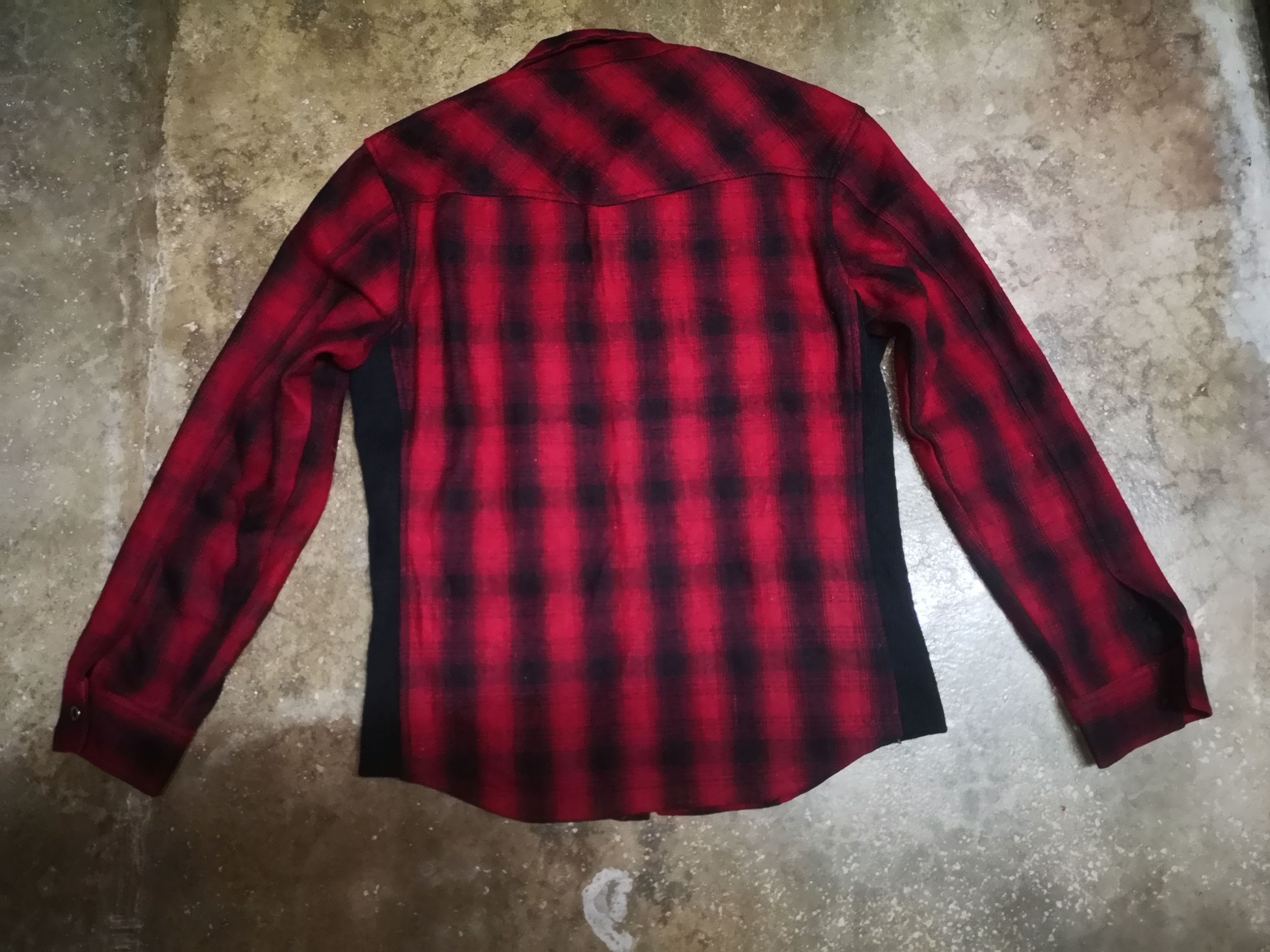 Japanese Brand Sementic Design wool Button flannel Jacket Size US L / EU 52-54 / 3 - 4 Thumbnail