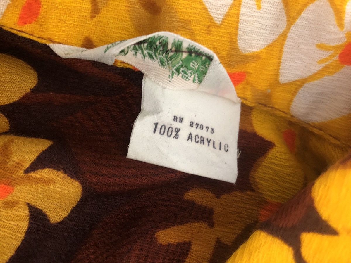 Other 60s 70s Hookano Brand Flower Psychedelic Hawaiian Barkcloth Size US M / EU 48-50 / 2 - 22 Thumbnail