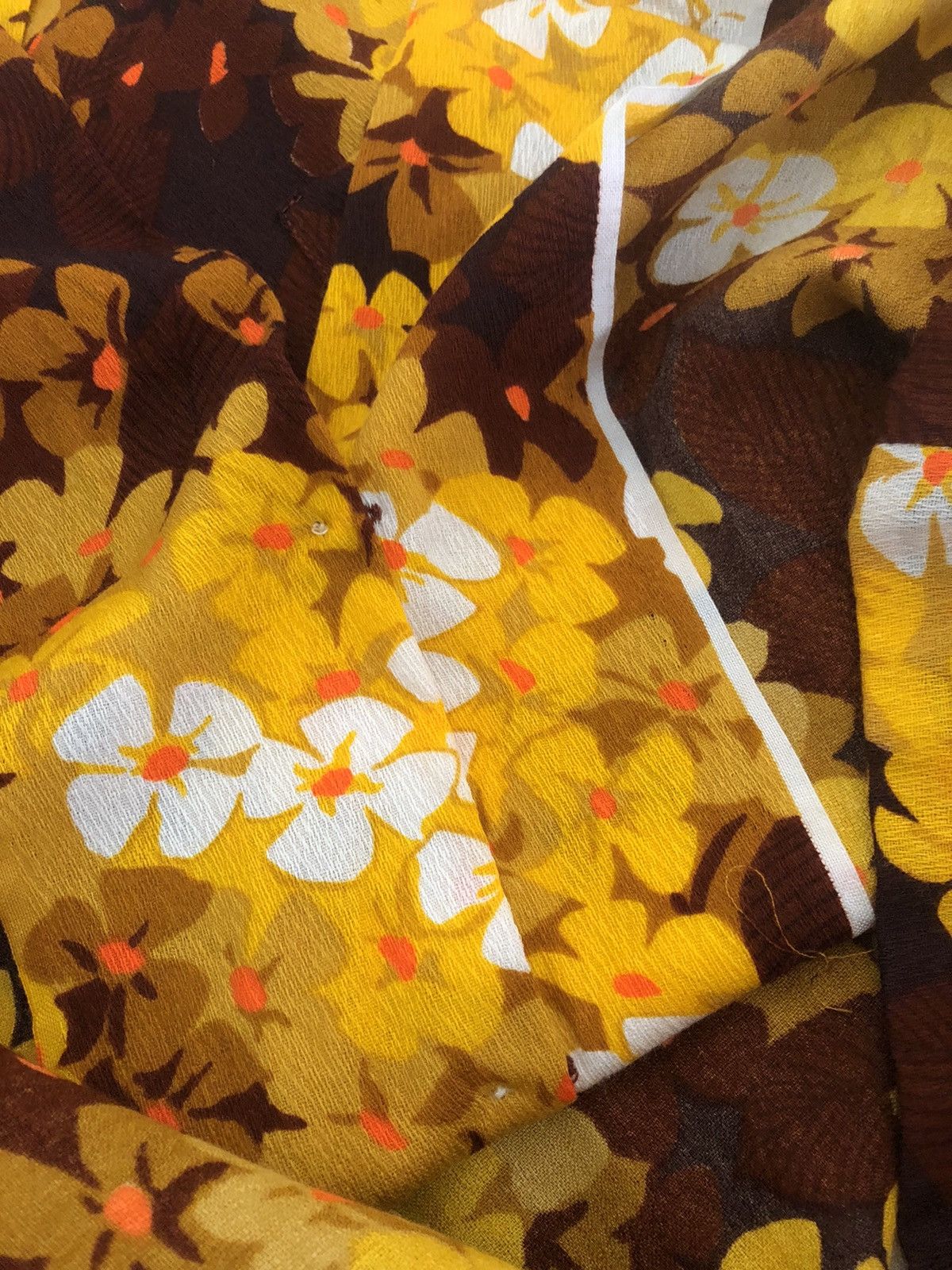 Other 60s 70s Hookano Brand Flower Psychedelic Hawaiian Barkcloth Size US M / EU 48-50 / 2 - 20 Thumbnail
