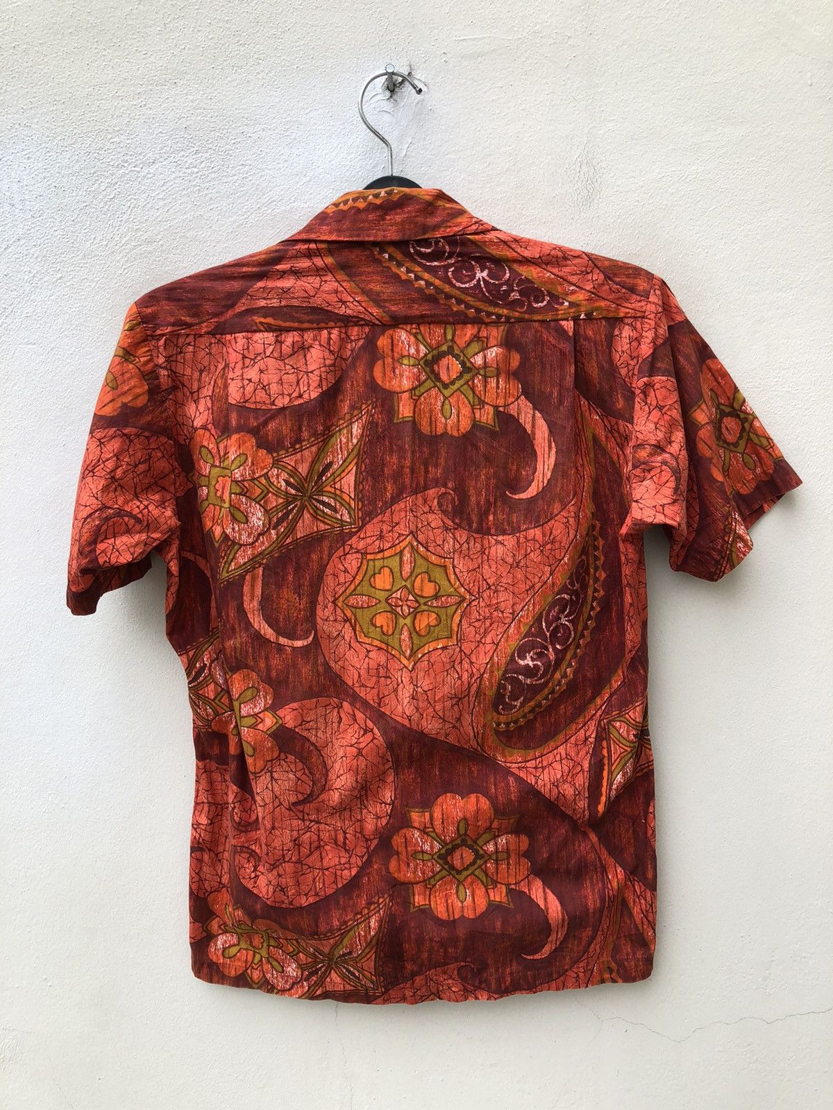Vintage 60s 70s Mizukei Japanese Hawaiian Psychedelic Shirt Size US S / EU 44-46 / 1 - 14 Thumbnail