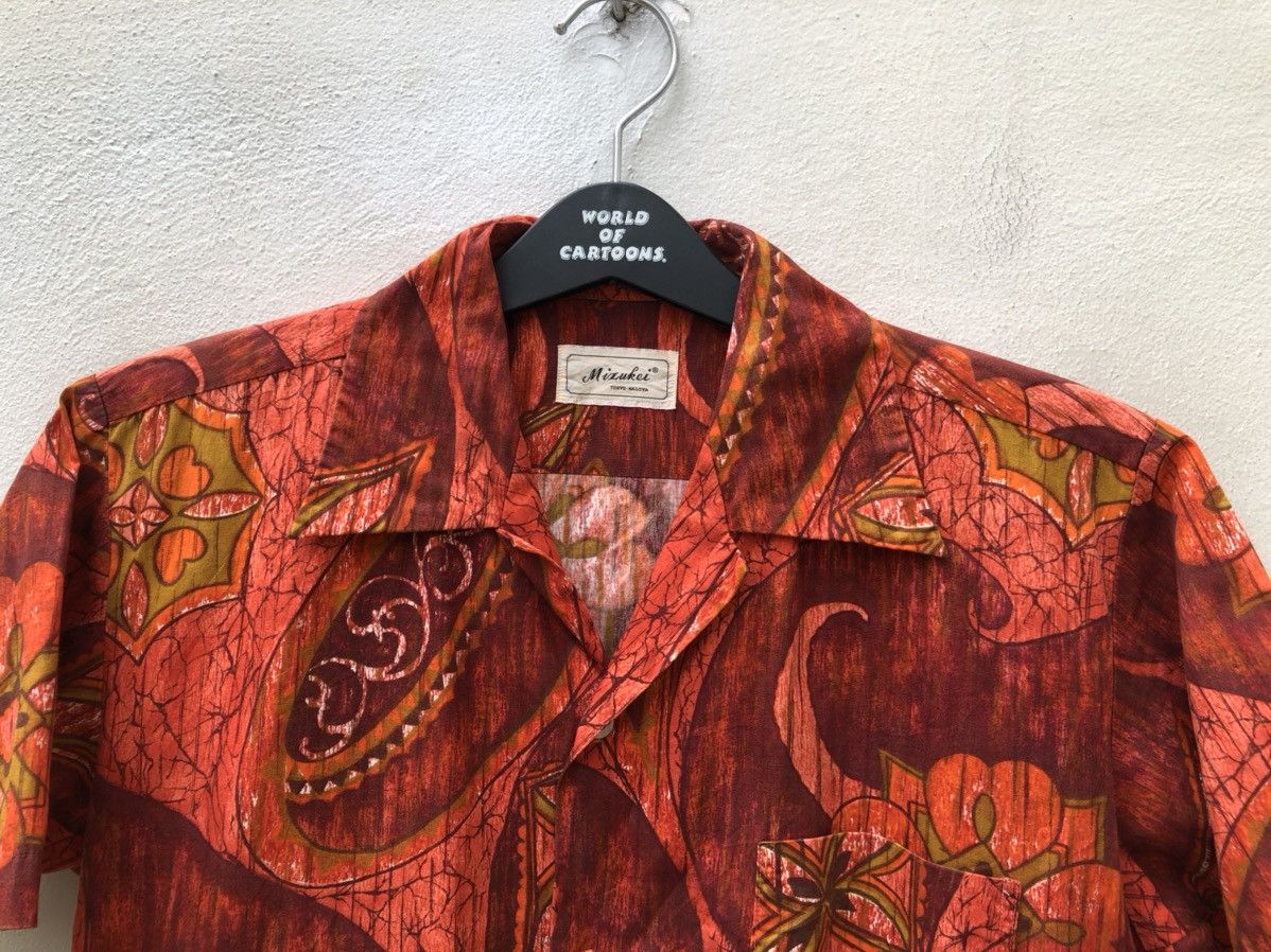 Vintage 60s 70s Mizukei Japanese Hawaiian Psychedelic Shirt Size US S / EU 44-46 / 1 - 6 Thumbnail