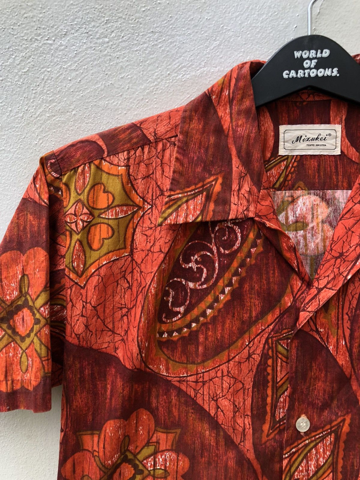 Vintage 60s 70s Mizukei Japanese Hawaiian Psychedelic Shirt Size US S / EU 44-46 / 1 - 11 Thumbnail