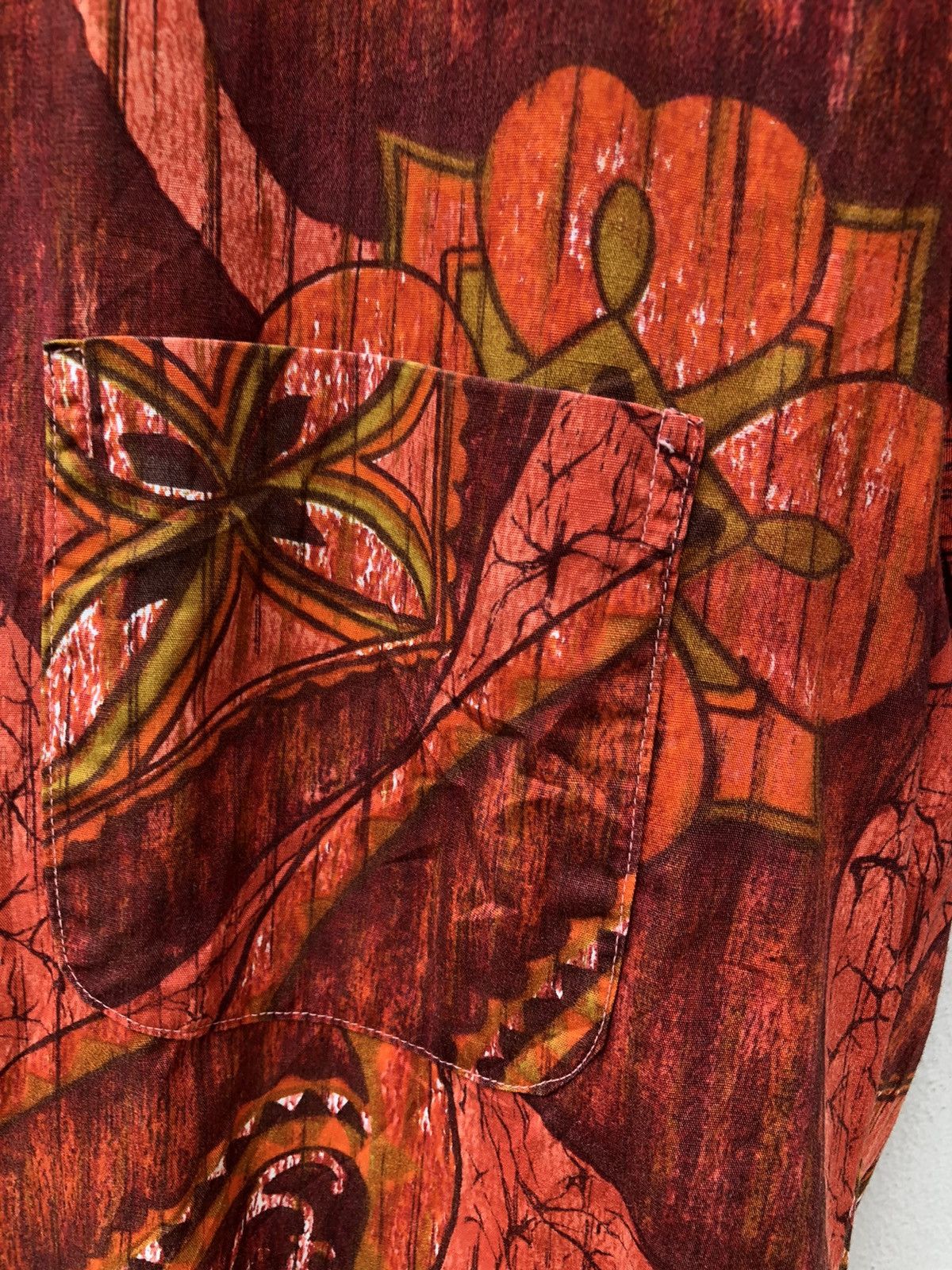 Vintage 60s 70s Mizukei Japanese Hawaiian Psychedelic Shirt Size US S / EU 44-46 / 1 - 7 Thumbnail