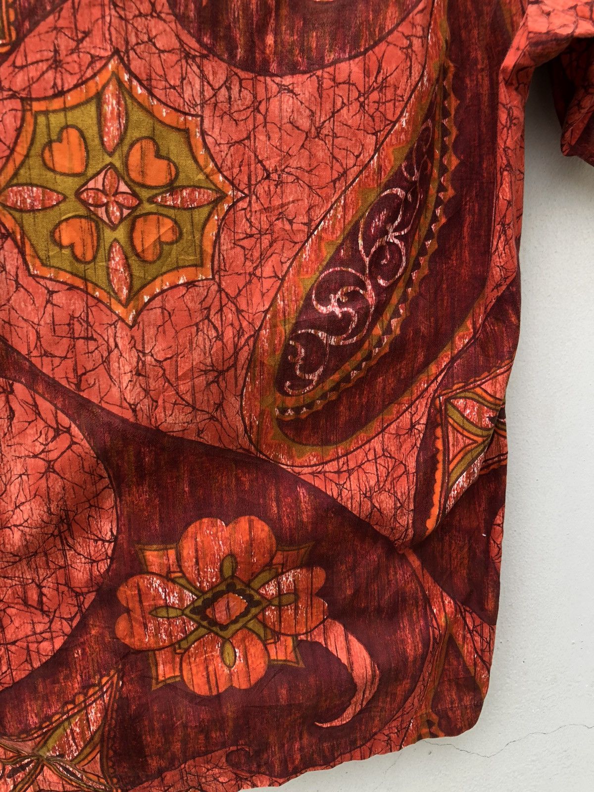 Vintage 60s 70s Mizukei Japanese Hawaiian Psychedelic Shirt Size US S / EU 44-46 / 1 - 16 Thumbnail