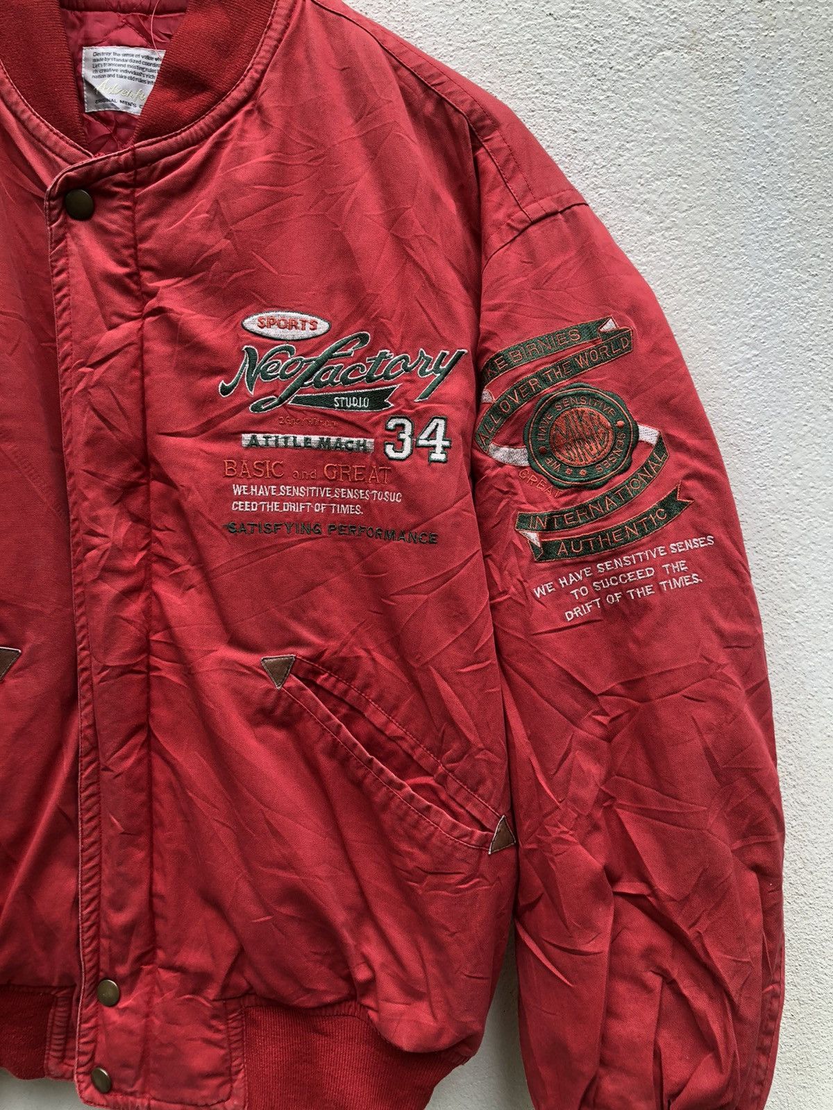 Japanese Brand × Vintage 90’s Bomber Style Jacket Streetwear Size M Size US M / EU 48-50 / 2 - 4 Thumbnail