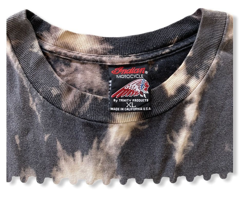 Indian Motorcycle VINTAGE INDIAN MOTOCYCLE 90s TIEDIEY SHIRT USA Size US XL / EU 56 / 4 - 4 Thumbnail