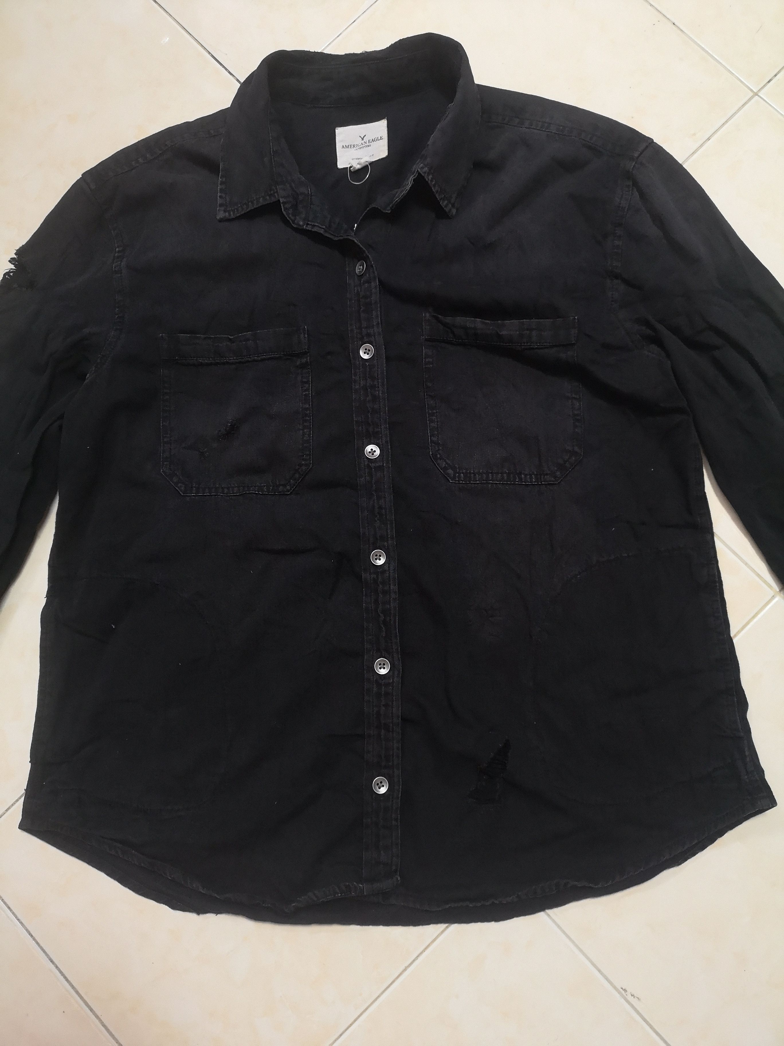 American Eagle Outfitters American Eagle Flannel Jacket Distressed Size US M / EU 48-50 / 2 - 3 Thumbnail