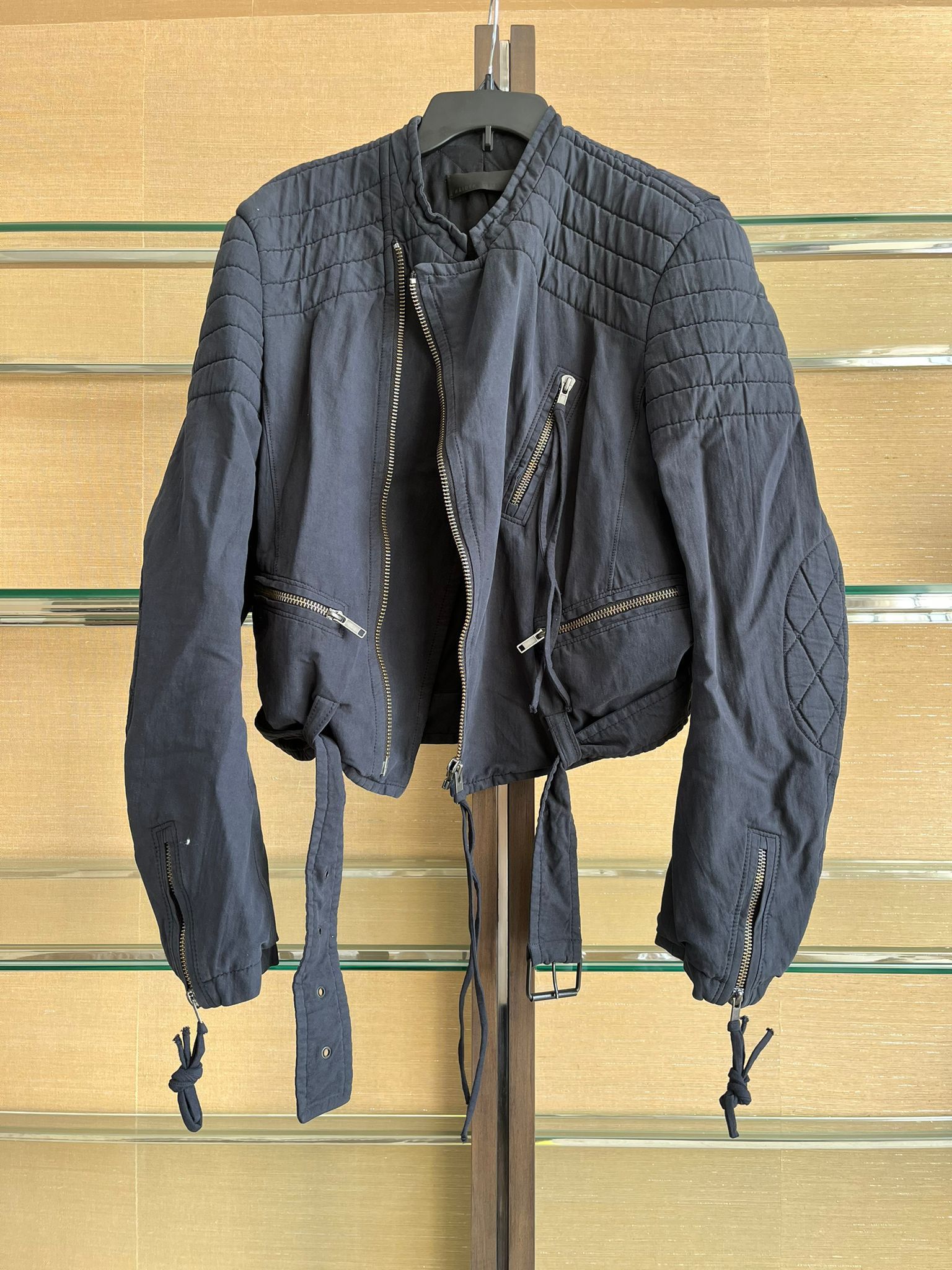 Haider Ackermann Padded Biker Jacket in Tetanie Anthracite | Grailed