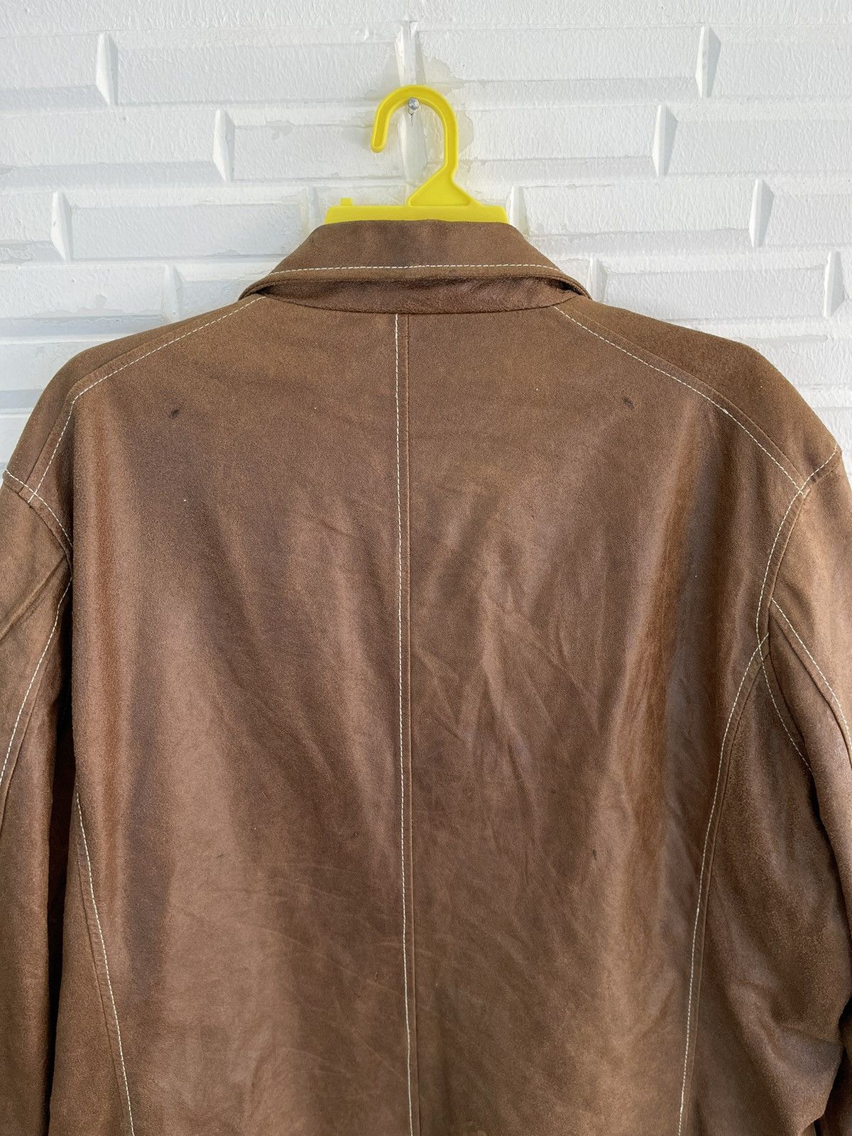 Vintage VINTAGE DICKIES COATED LEATHER WORKER JACKET Size US XXL / EU 58 / 5 - 8 Thumbnail