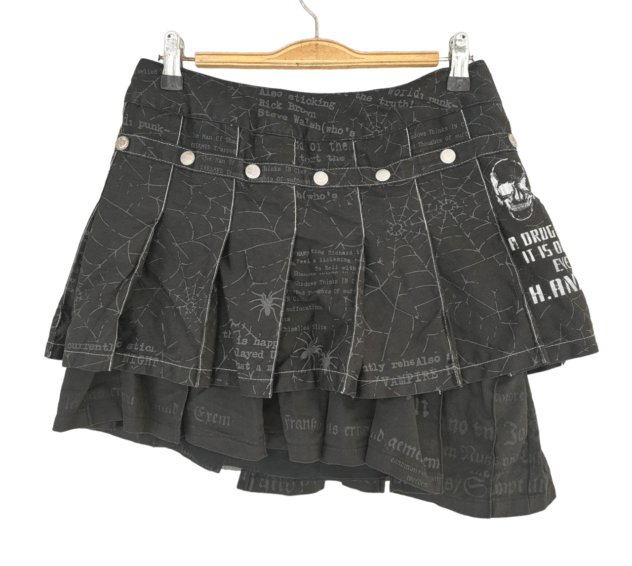 Japanese Brand H.anarchyism Punk Skirt Size 27" / US 4 / IT 40 - 4 Thumbnail
