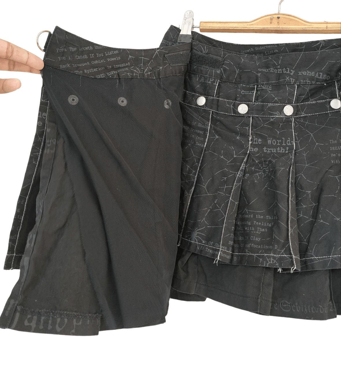 Japanese Brand H.anarchyism Punk Skirt Size 27" / US 4 / IT 40 - 7 Thumbnail
