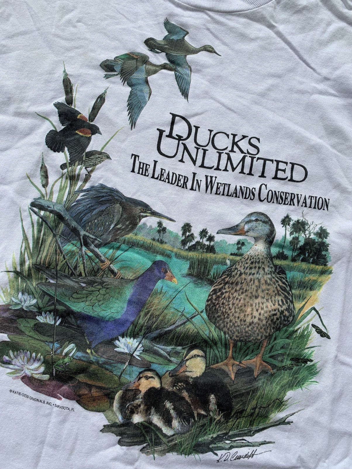 Vintage Vintage Ducks Unlimited T- Shirt Size US L / EU 52-54 / 3 - 3 Thumbnail