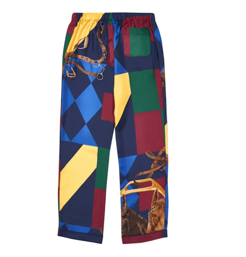 Palace × Polo Ralph Lauren Palace Ralph Lauren Pyjama Men's Equestrian Print Pants Size US 32 / EU 48 - 2 Thumbnail