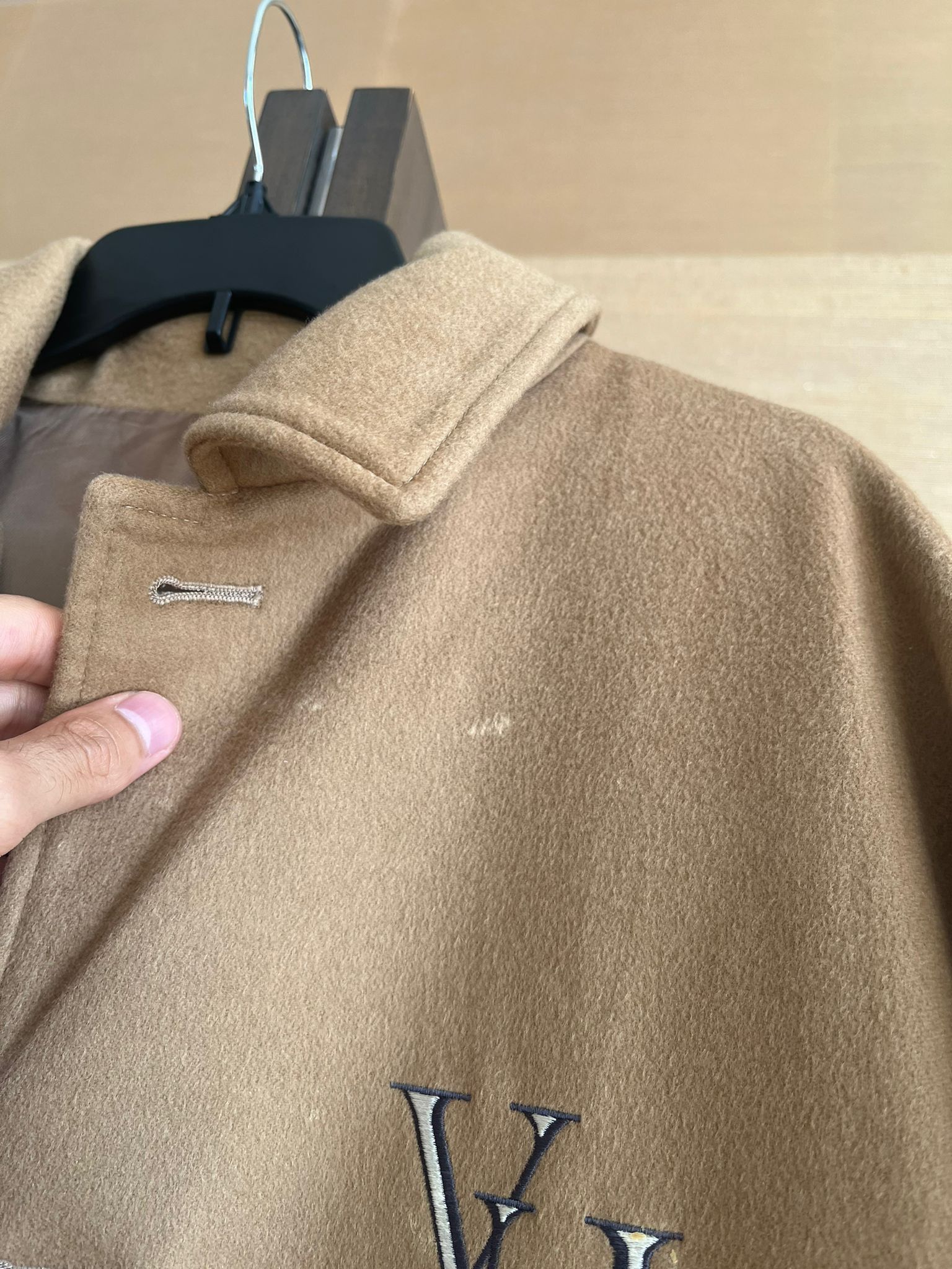 Undercover × Valentino Cashmere Time Traveler Embroidered Coat in Camel Size US L / EU 52-54 / 3 - 7 Thumbnail